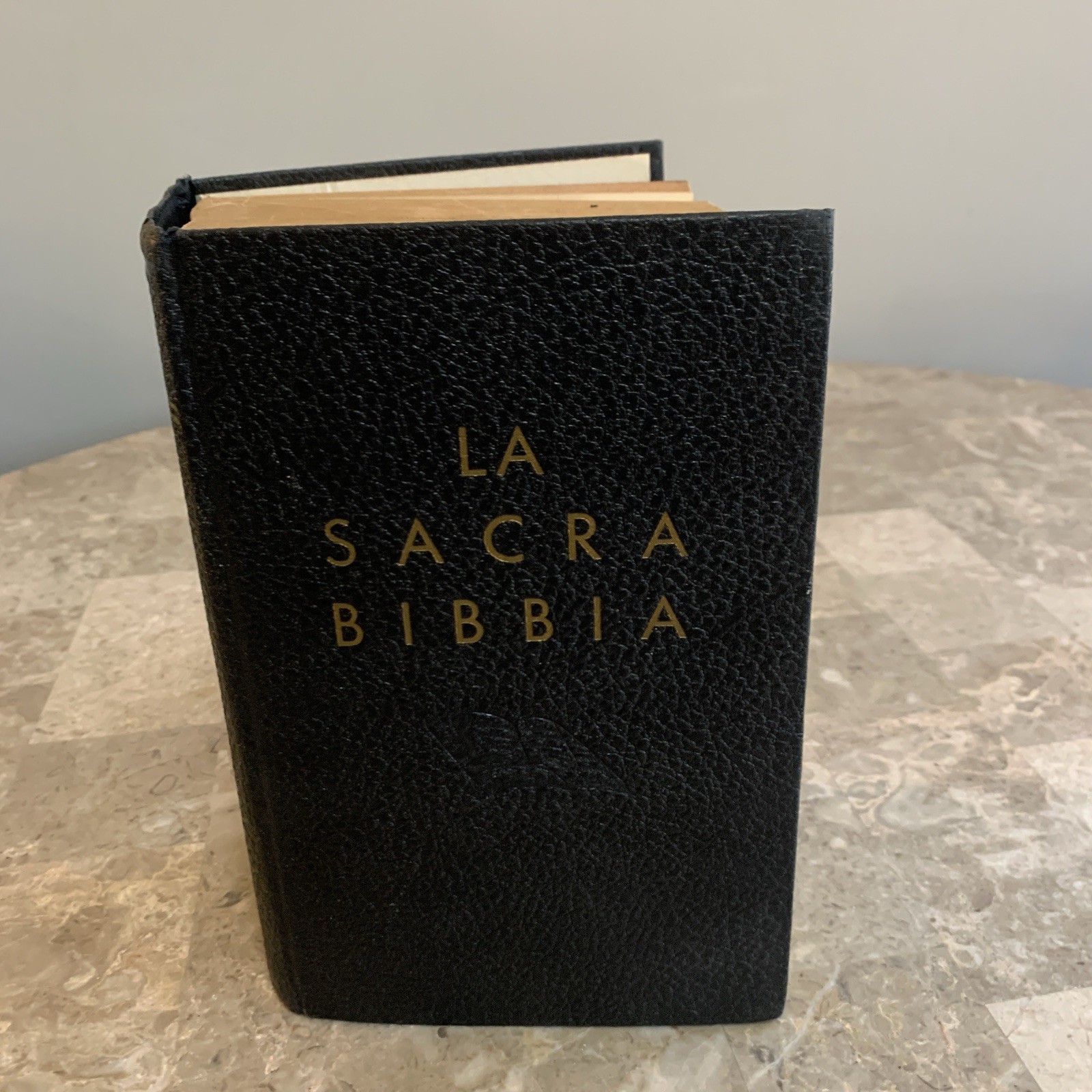 La Sacra Bibbia Vintage Italian Bible 1944 Vatican City Book Printed USA 1940s