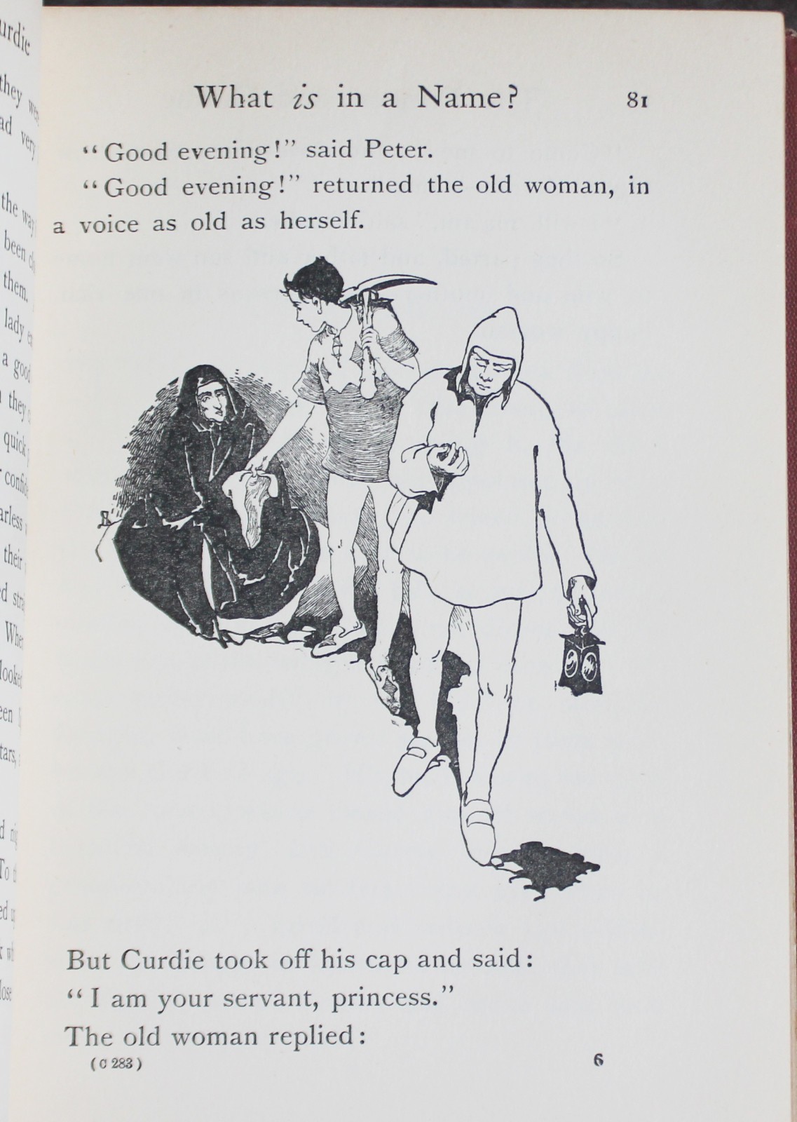 Rare Antique Old Book Princess & Curdie ~1910 Medieval Fairy Tale Magic Royal ⭐