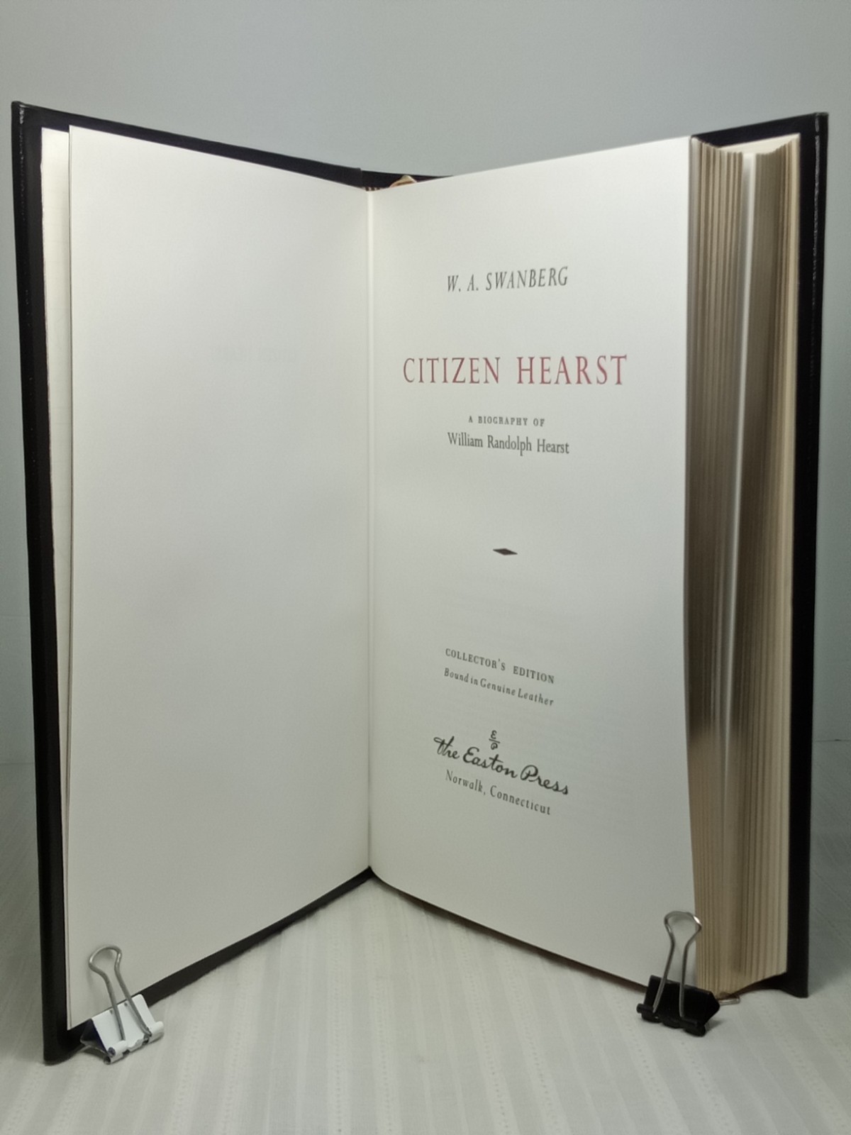 Easton Press Citizen Hearst W.A. Swanberg America’s Enigmatic Figure Collect Ed.