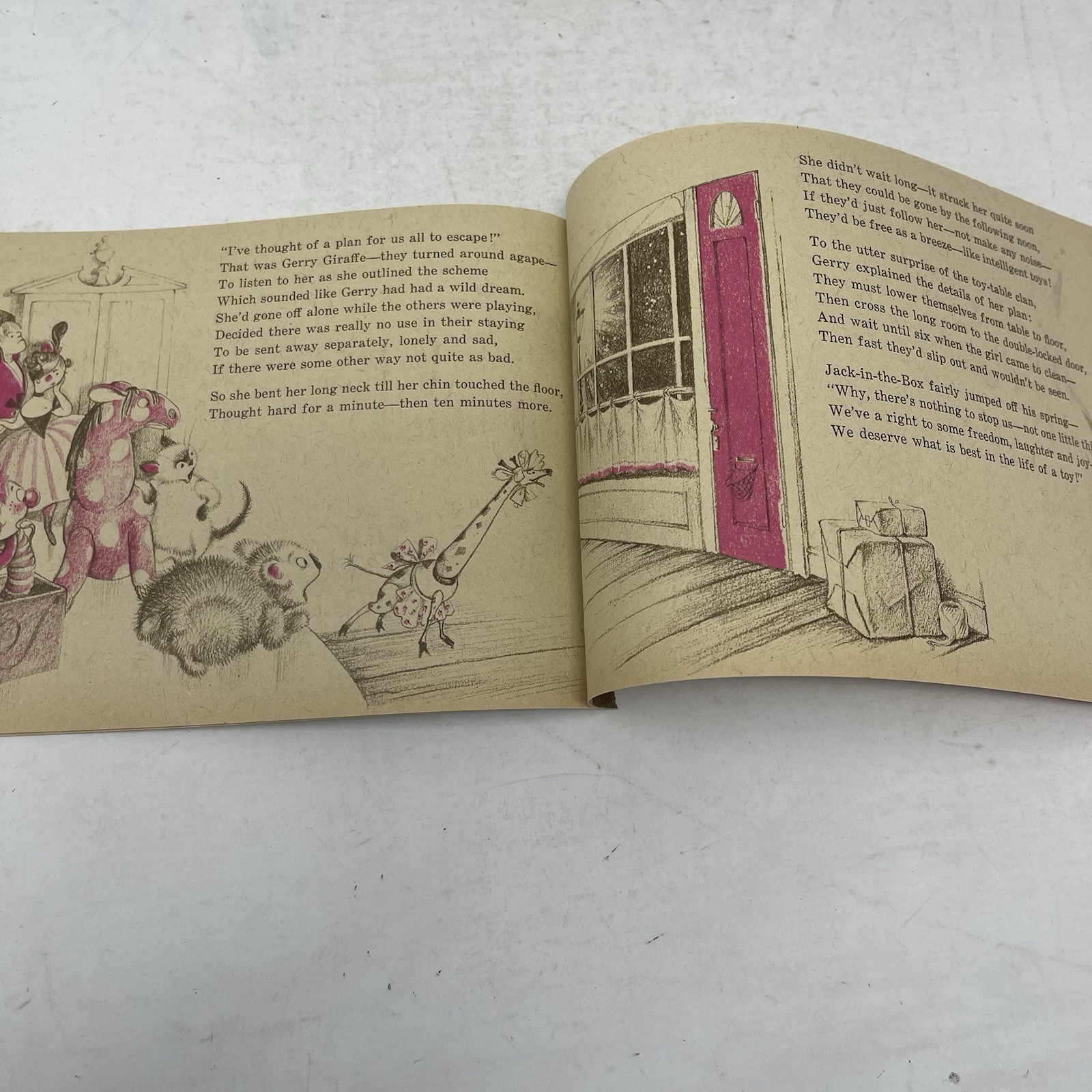 The Runaway Toys Evelyn Hart Hilary Knight 1964 Staple Spine Pull-Out Storybook