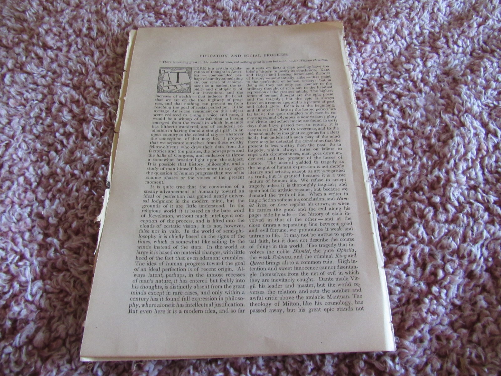 6 Antique Articles-Illustrated-1887-Abraham Lincoln-History-Deabtes-Secession