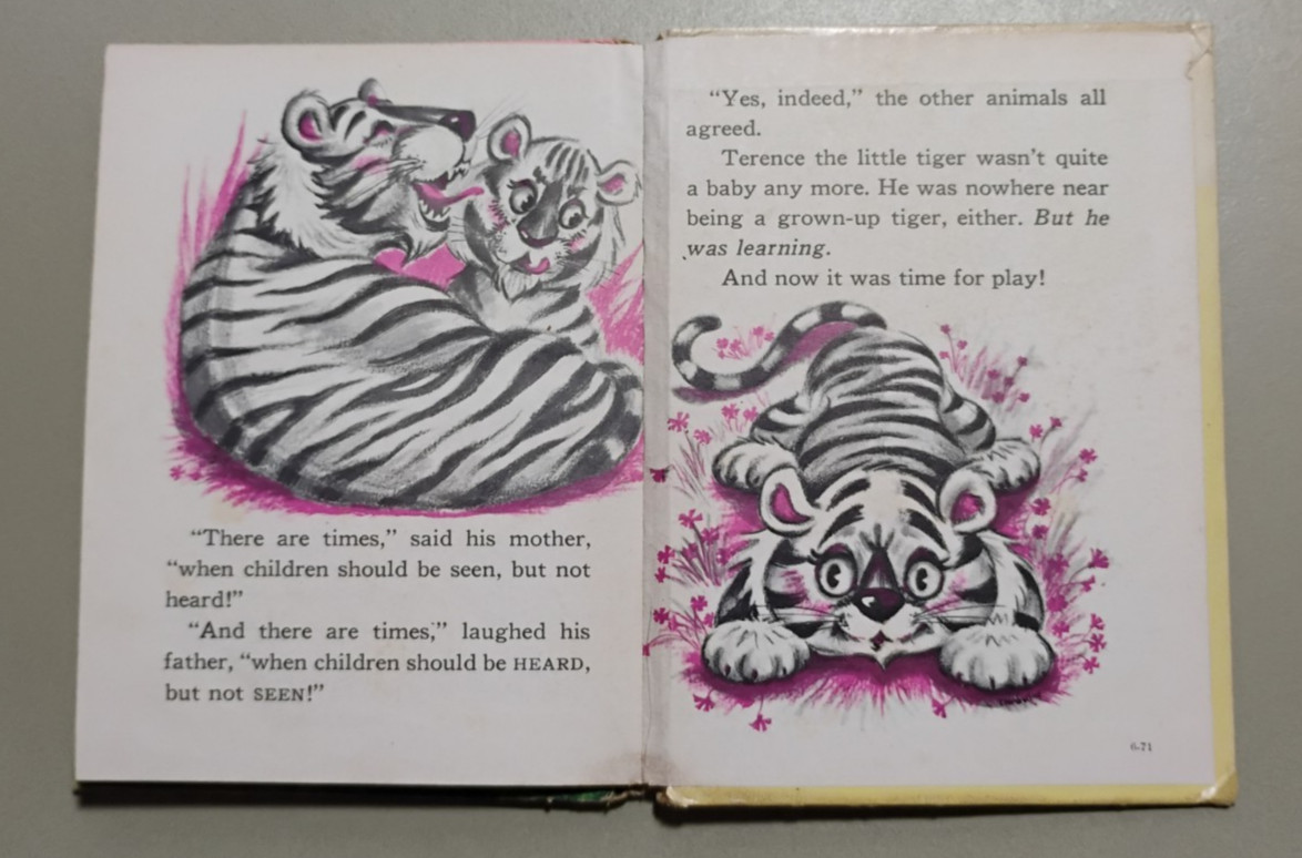 1962 Little Tiger Childrens Book Rand McNally Junior Elf Book 8097