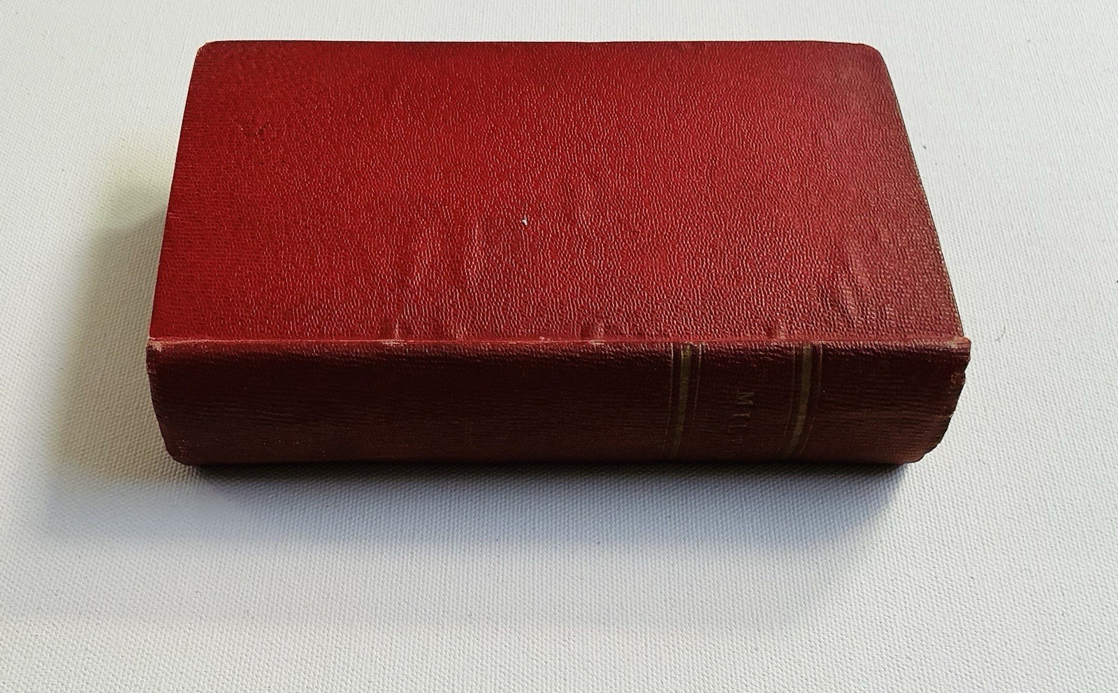 THE POETICAL WORKS OF JOHN MILTON PARADISE LOST POEMS MEMOIR Vintage 1800’s HC