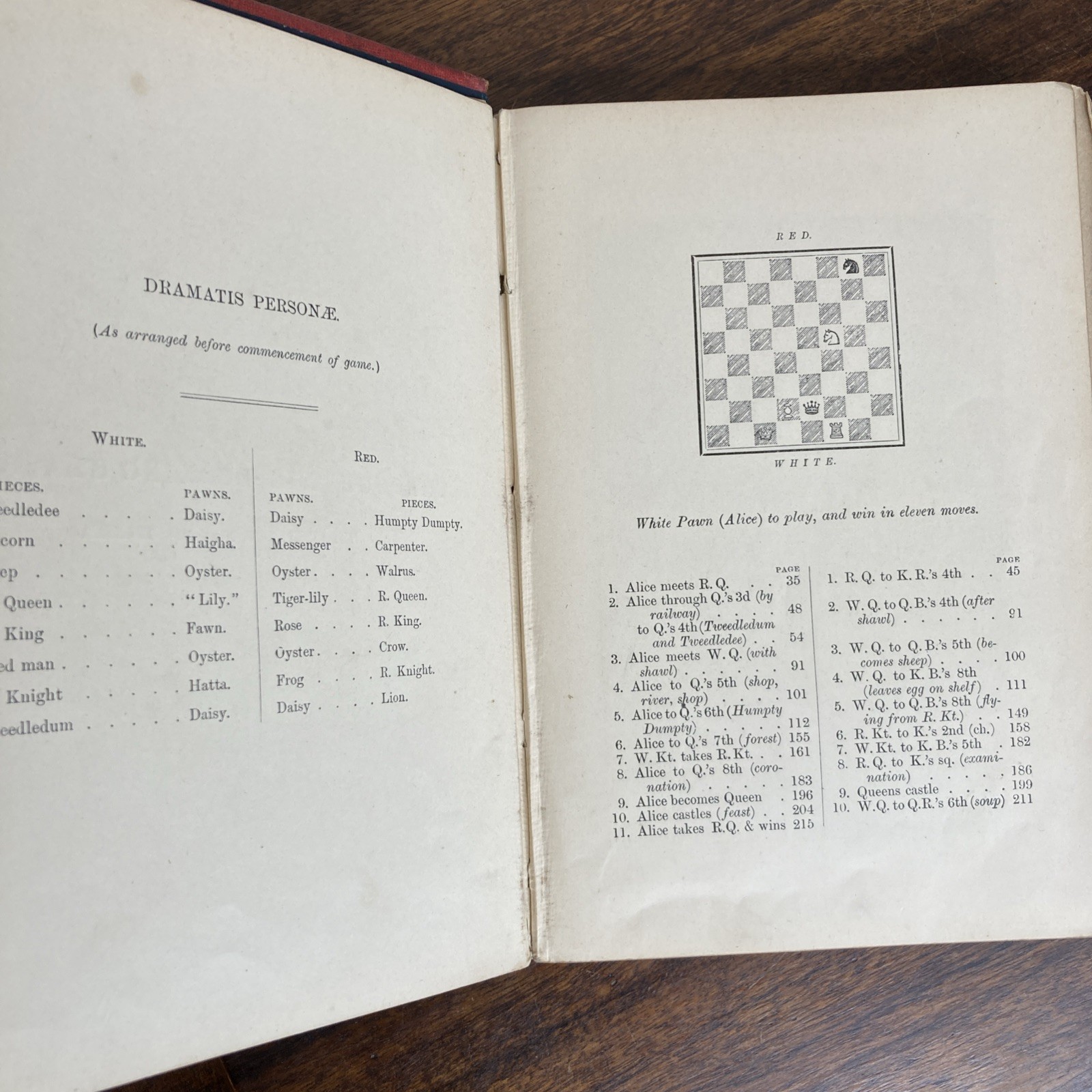 1872 Through The Looking Glass by Lewis Carroll First Edition Spares / Repair