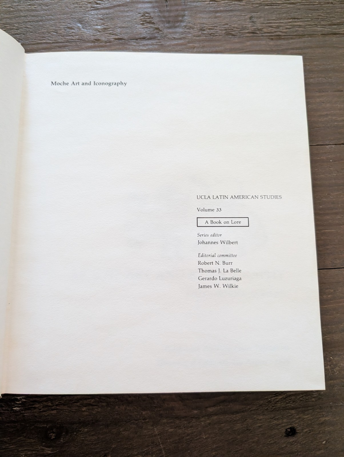 Moche Art and Iconography UCLA Latin American Studies HCDJ 1976