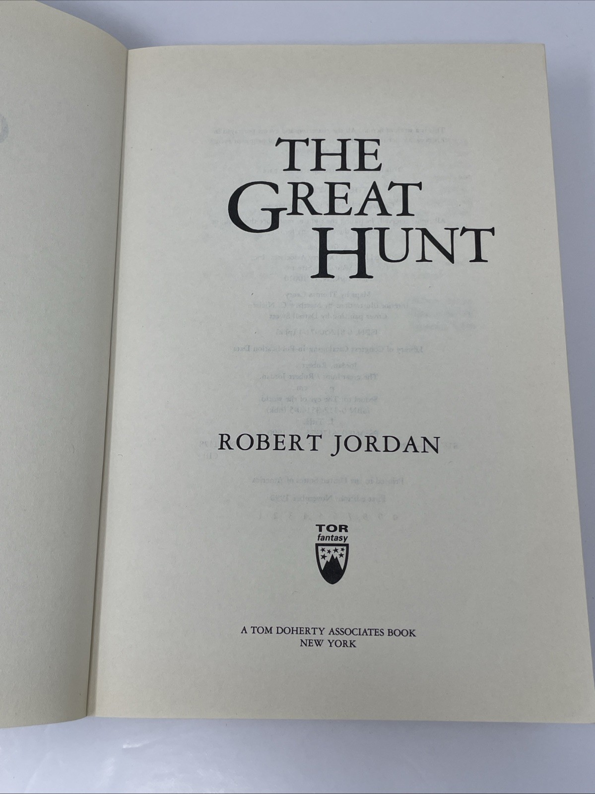 The Great Hunt – Robert Jordan – First Trade Paperback Edition/1st Printing TPB