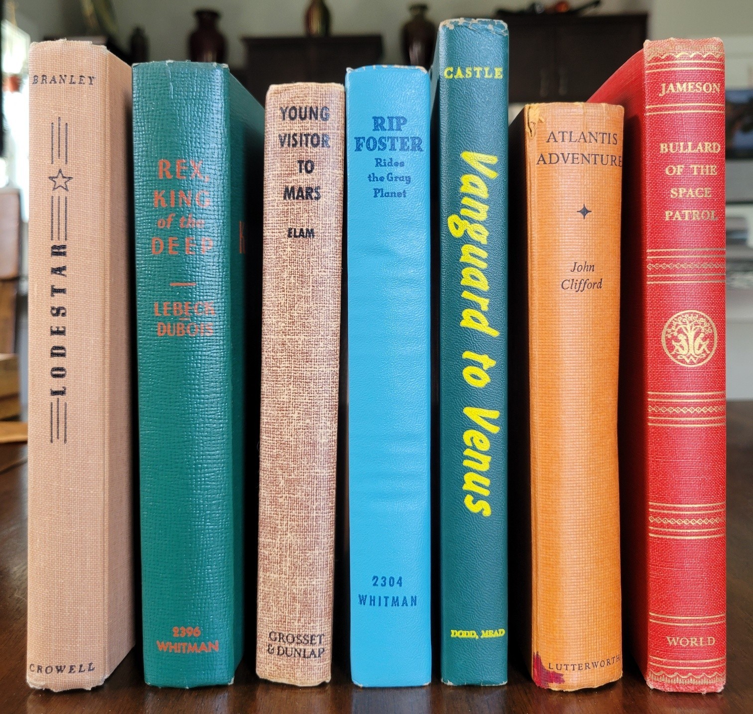 *SEVEN* Vintage Sci-Fi Books – w/DJs – 1941-1958 – Venus Mars Space Planets