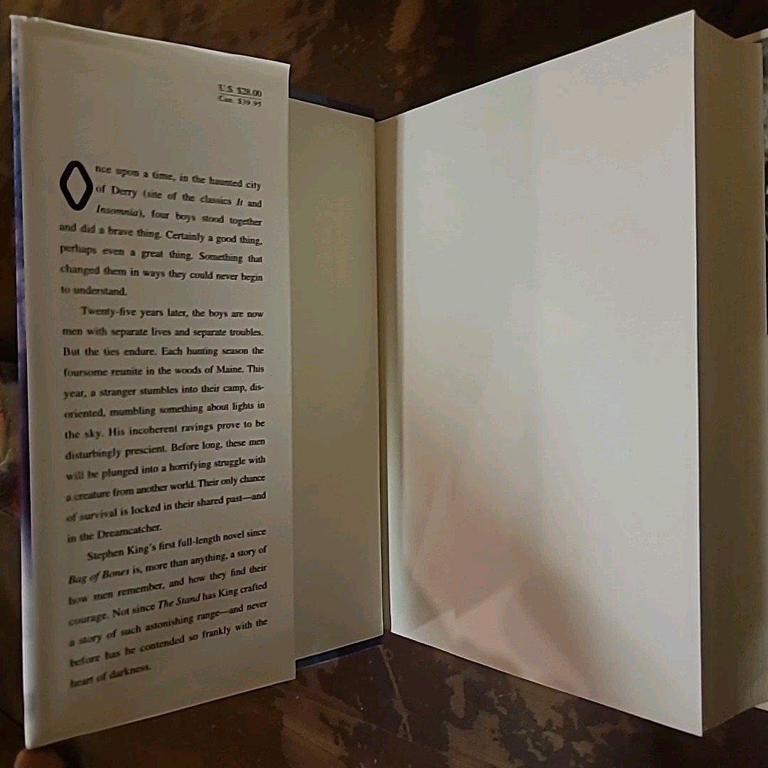 2001 Stephen King Dreamcatcher Hardcover Book DJ True First Edition HBO Horror