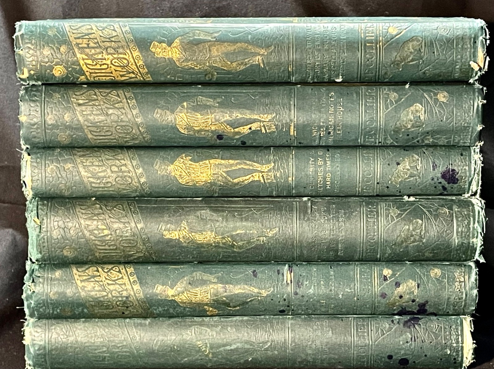The Works Of Charles Dickens Volume I-VI 6 Volumes 1870-80’s Colliers Unabridged