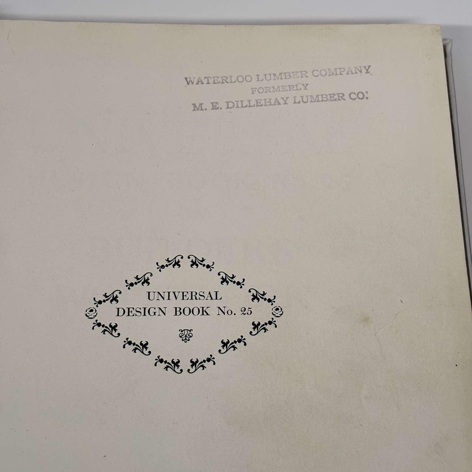1927 Vintage Universal Design Book No. 25 Builders Woodwork M.A. Disbrow Catalog