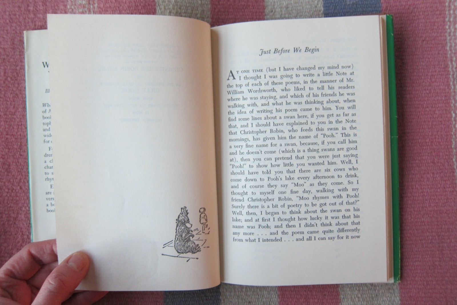 Vintage “When We Were Very Young” A.A. Milne Hardcover Dust Jacket Book Club Ed.