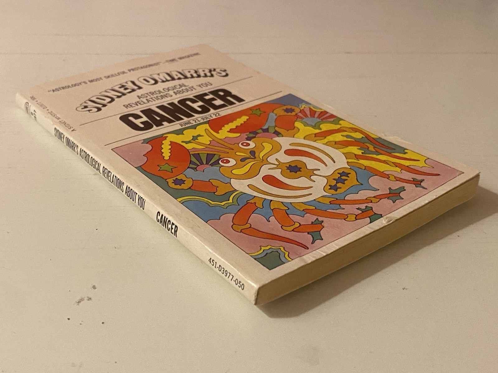 Sydney Omarr’s Astrological Zodiac Cancer Book Vintage 1969 PB First Printing VG