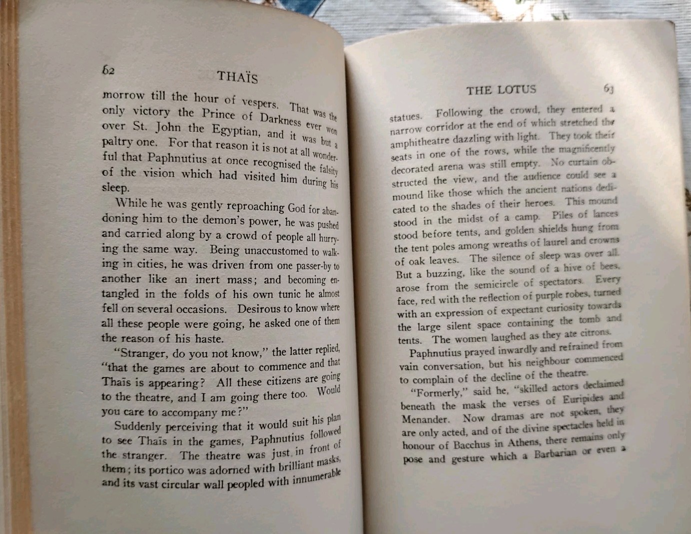 1931 THAIS Anatole France / Marvin Press / Intro by Hendrik Van Loon, Hardcover