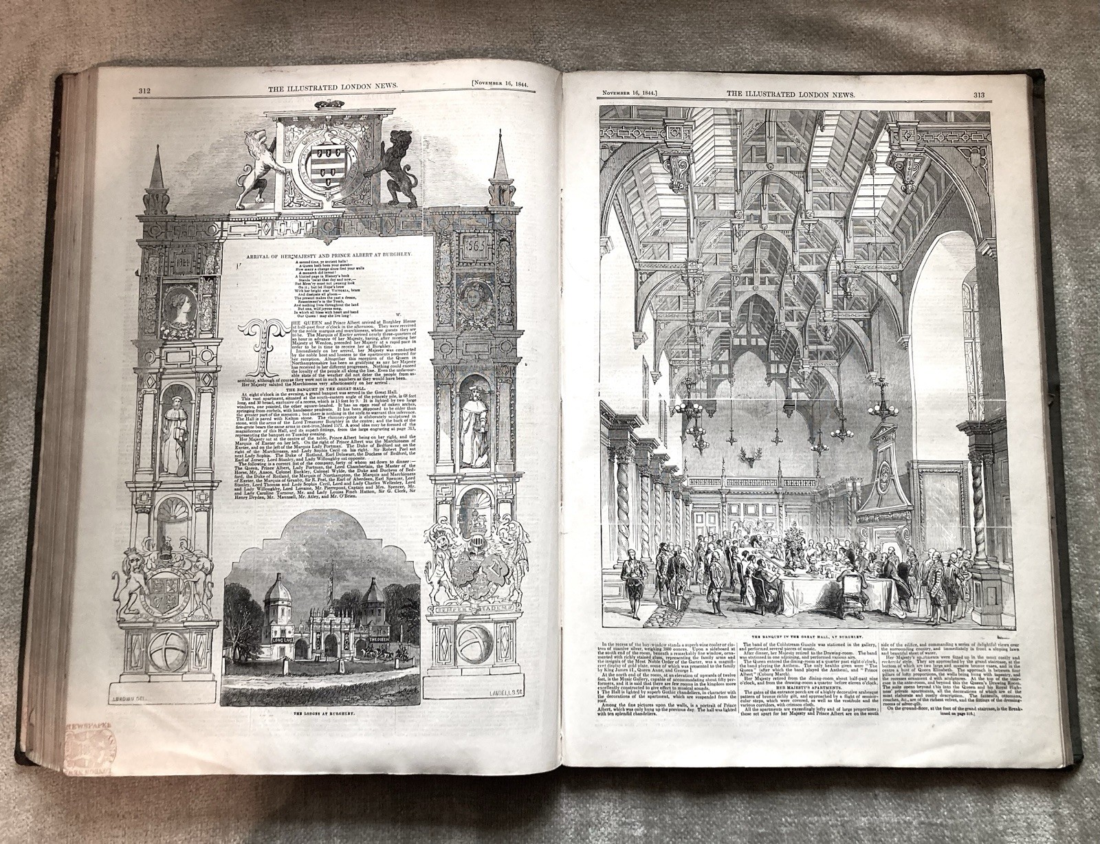 London Illustrated News, 1844, July-Dec., Politics, Arts, Culture, Illustrated