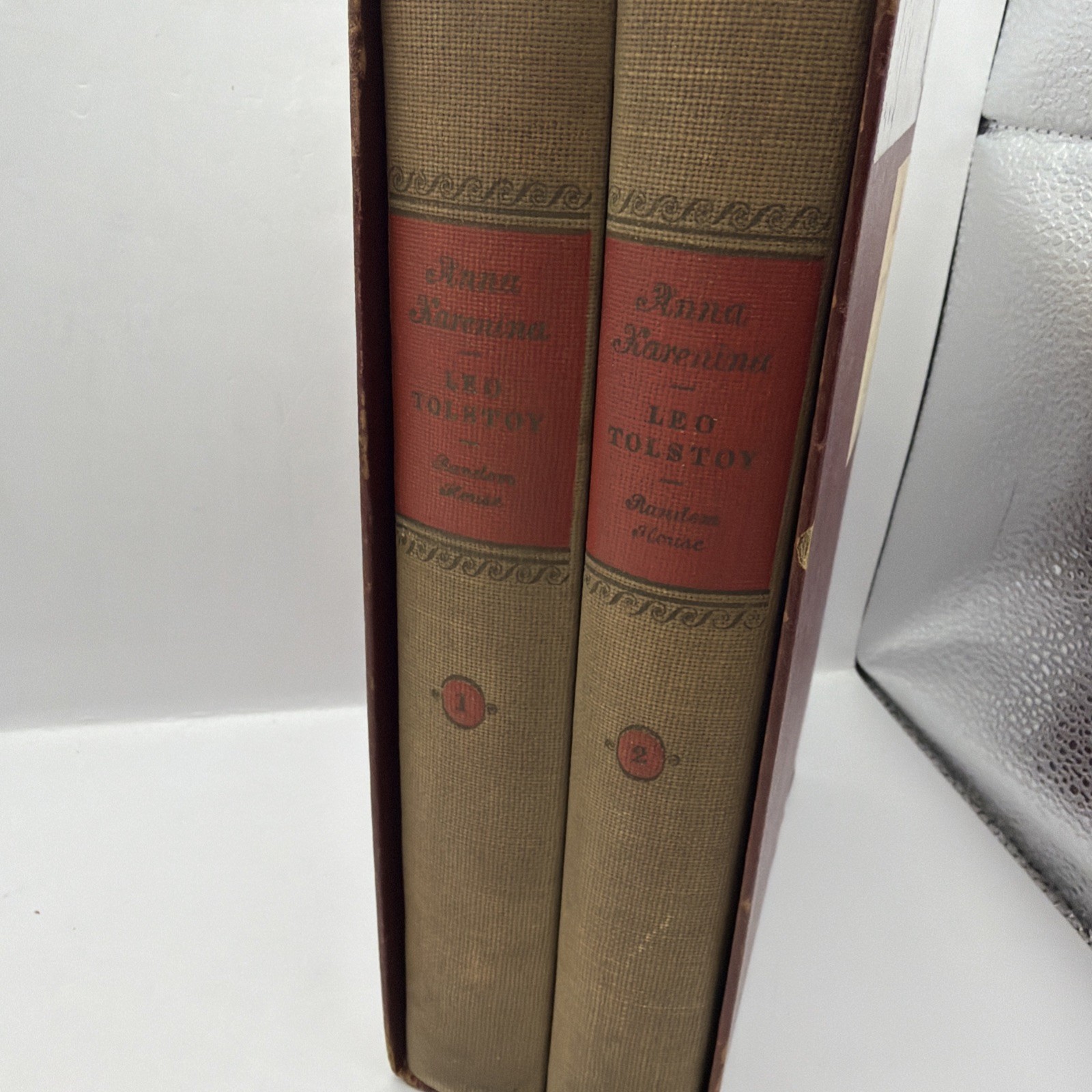 Anna Karenina By Leo Tolstoy 1939 Random House Volumes 1 &2 HC Boxed Musty Smell