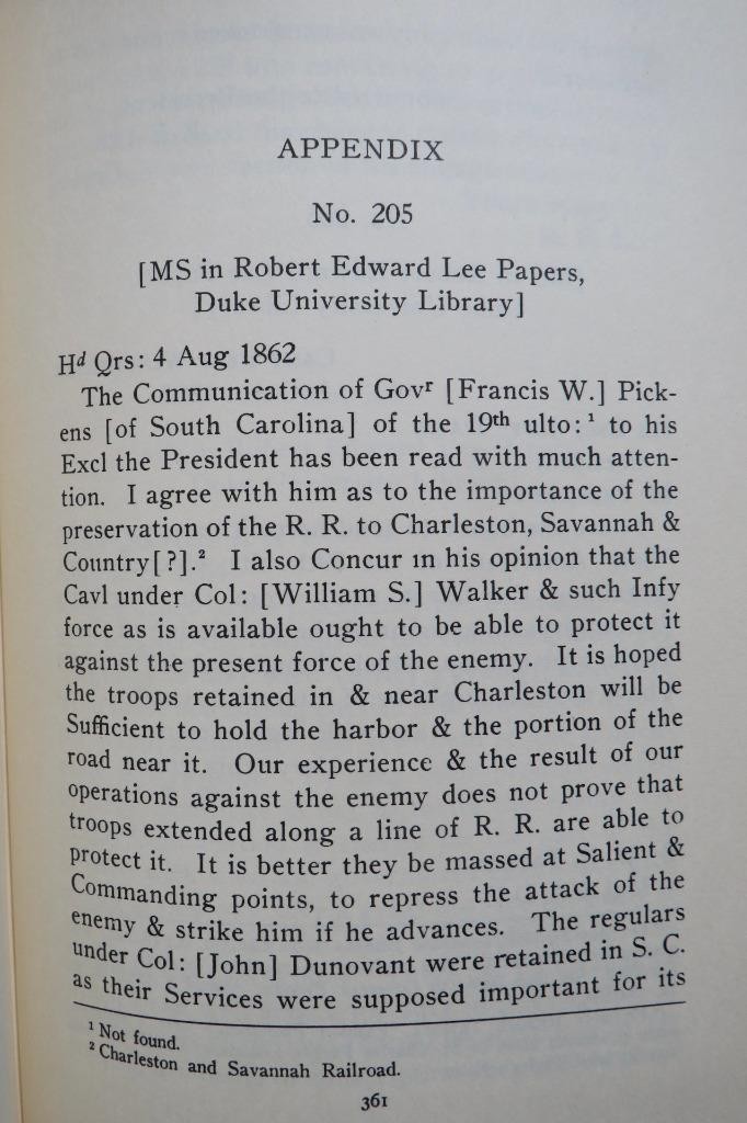 SIGNED – GENERAL ROBERT E. LEE’S CONFIDENTIAL DISPATCHES TO JEFFERSON – 1ST EDIT
