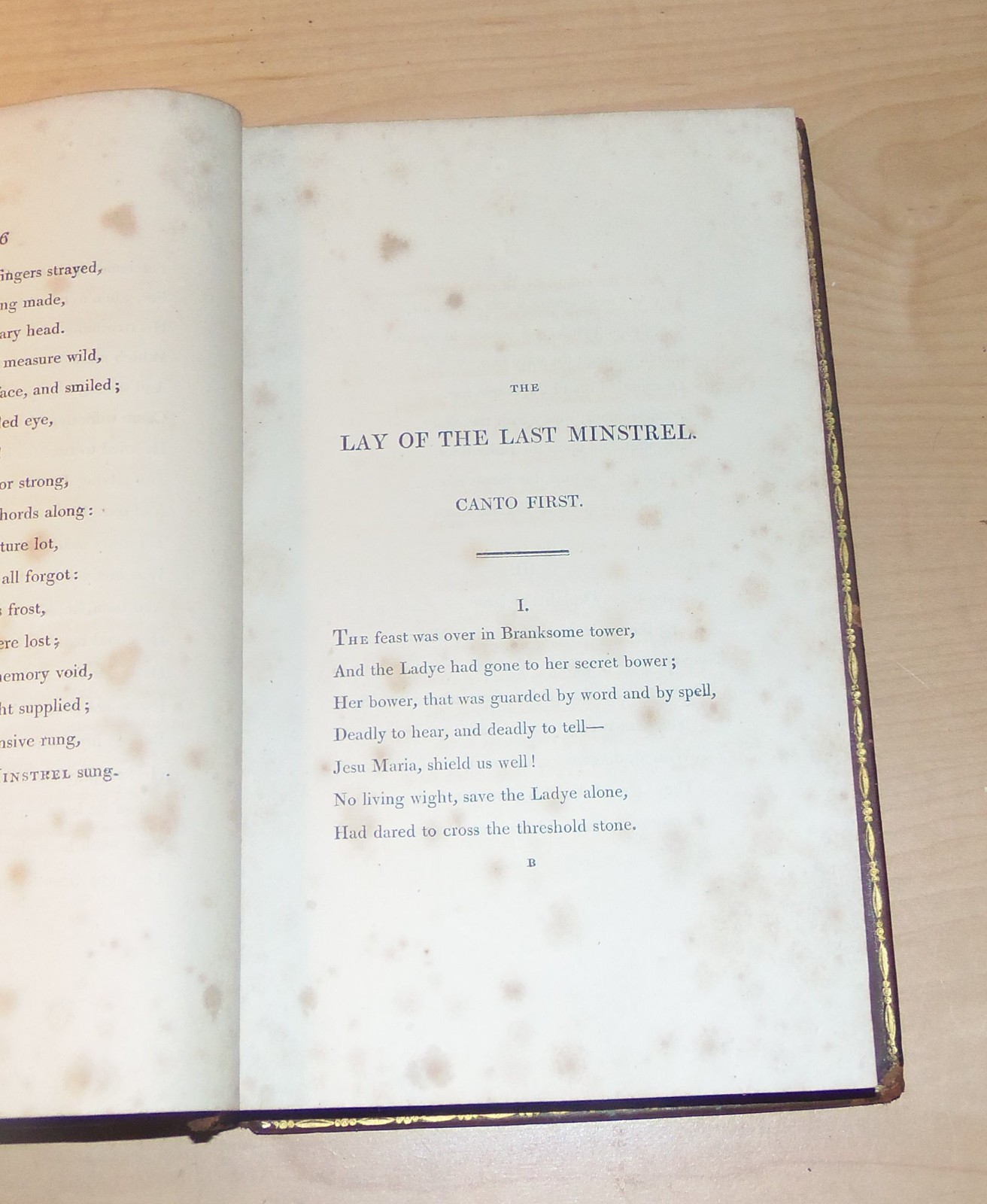 The Lay Of The Last Minstrel A Poem. Walter Scott. 1806