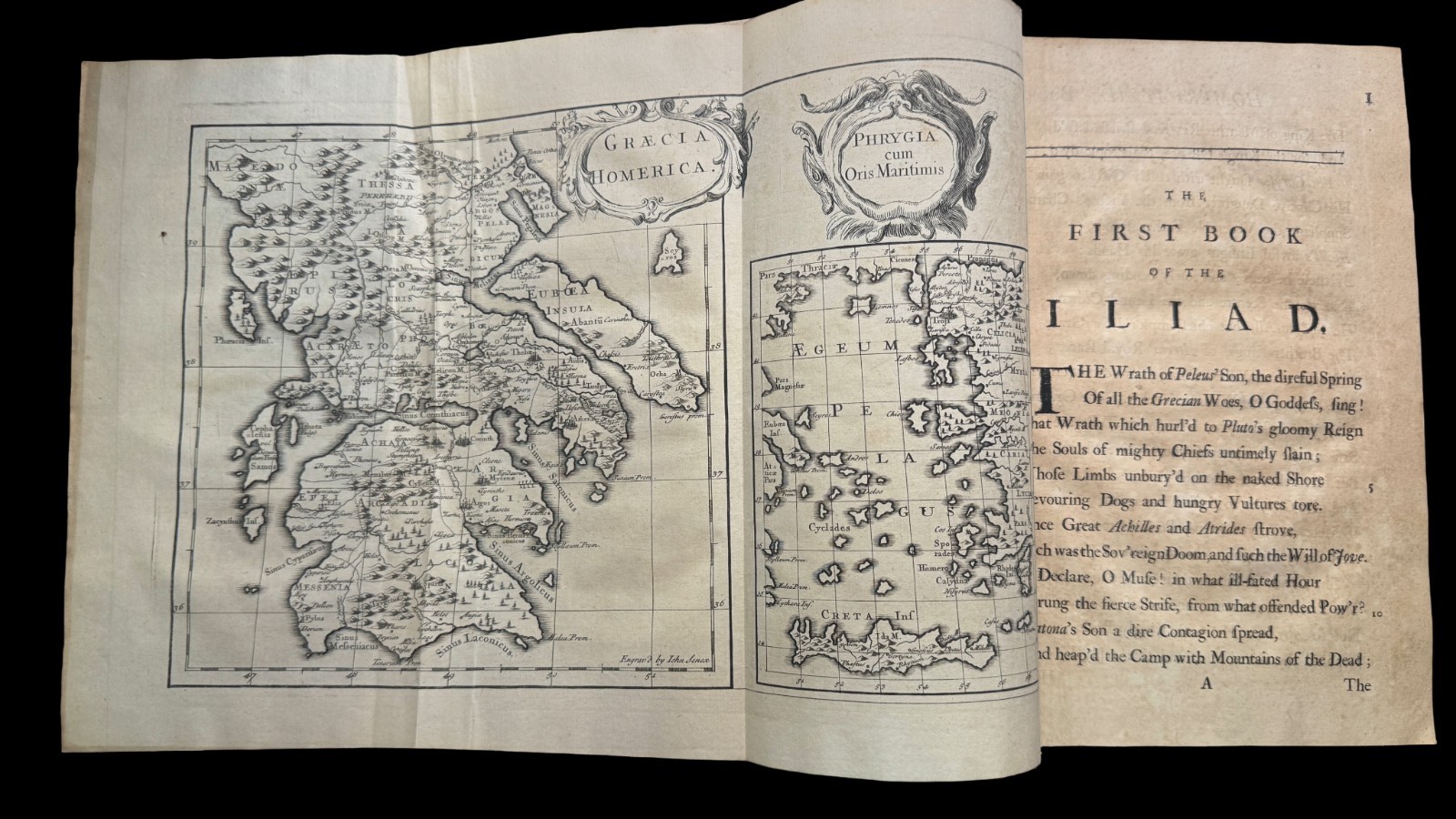 1715 – The Iliad of Homer by Alexander Pope *SCARCE 1ST EDITION FOLIO FINE CALF*