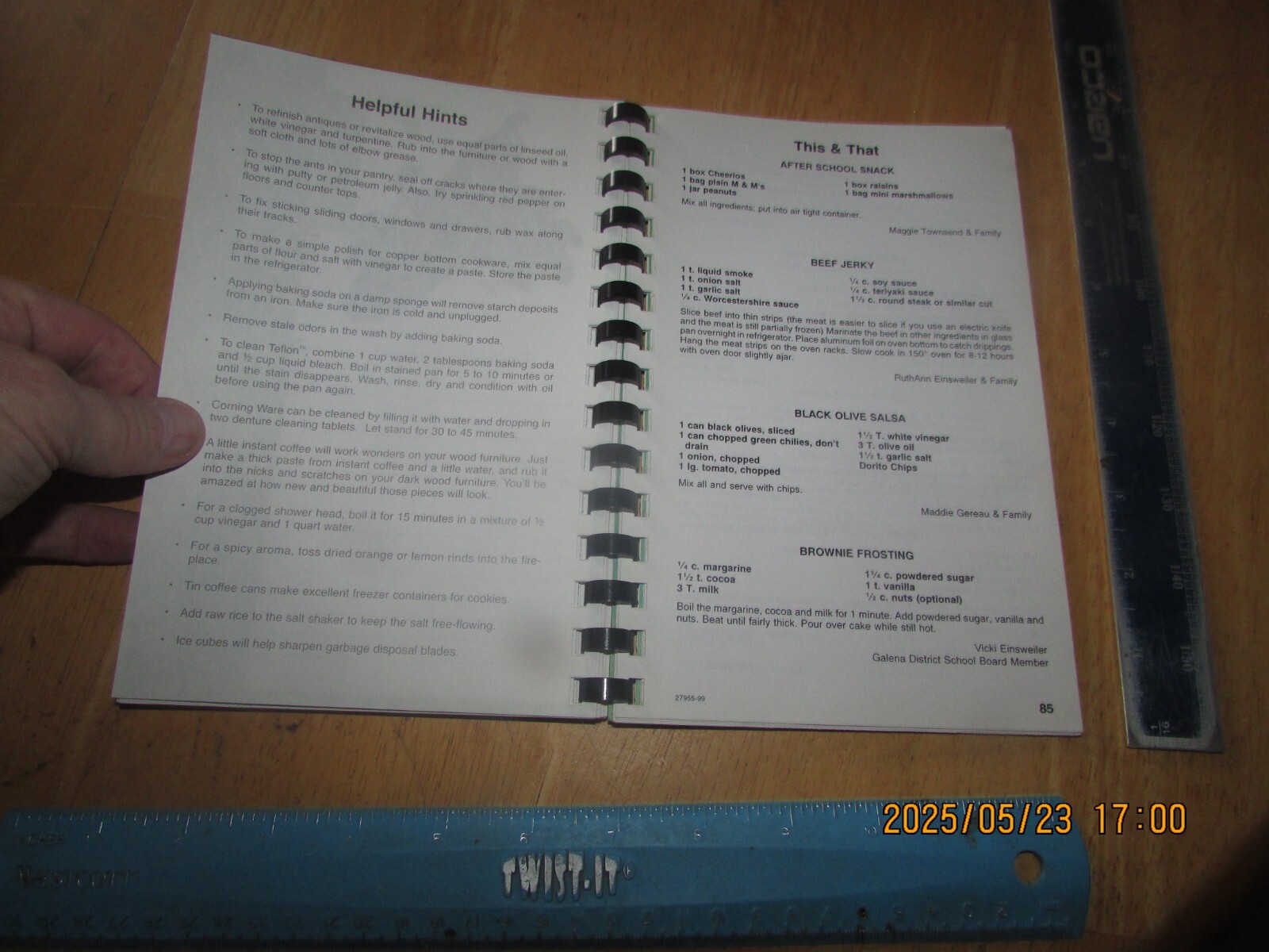 Cooking with the Choir – Galena IL School District #120 (1999, Spiral Paperback)