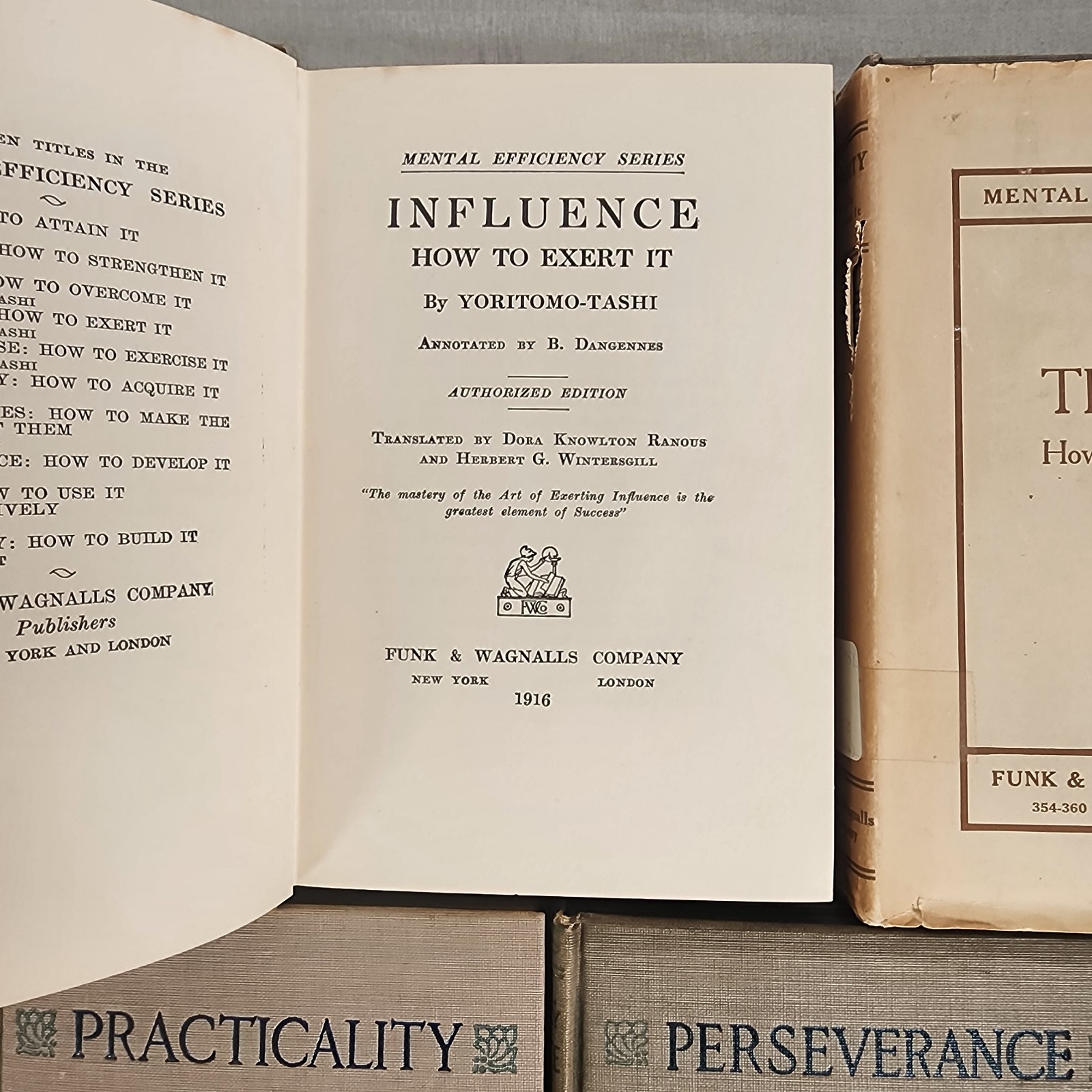 The Mental Efficiency Series 1915 & 1916, Funk & Wagnalls Partial Set of 7