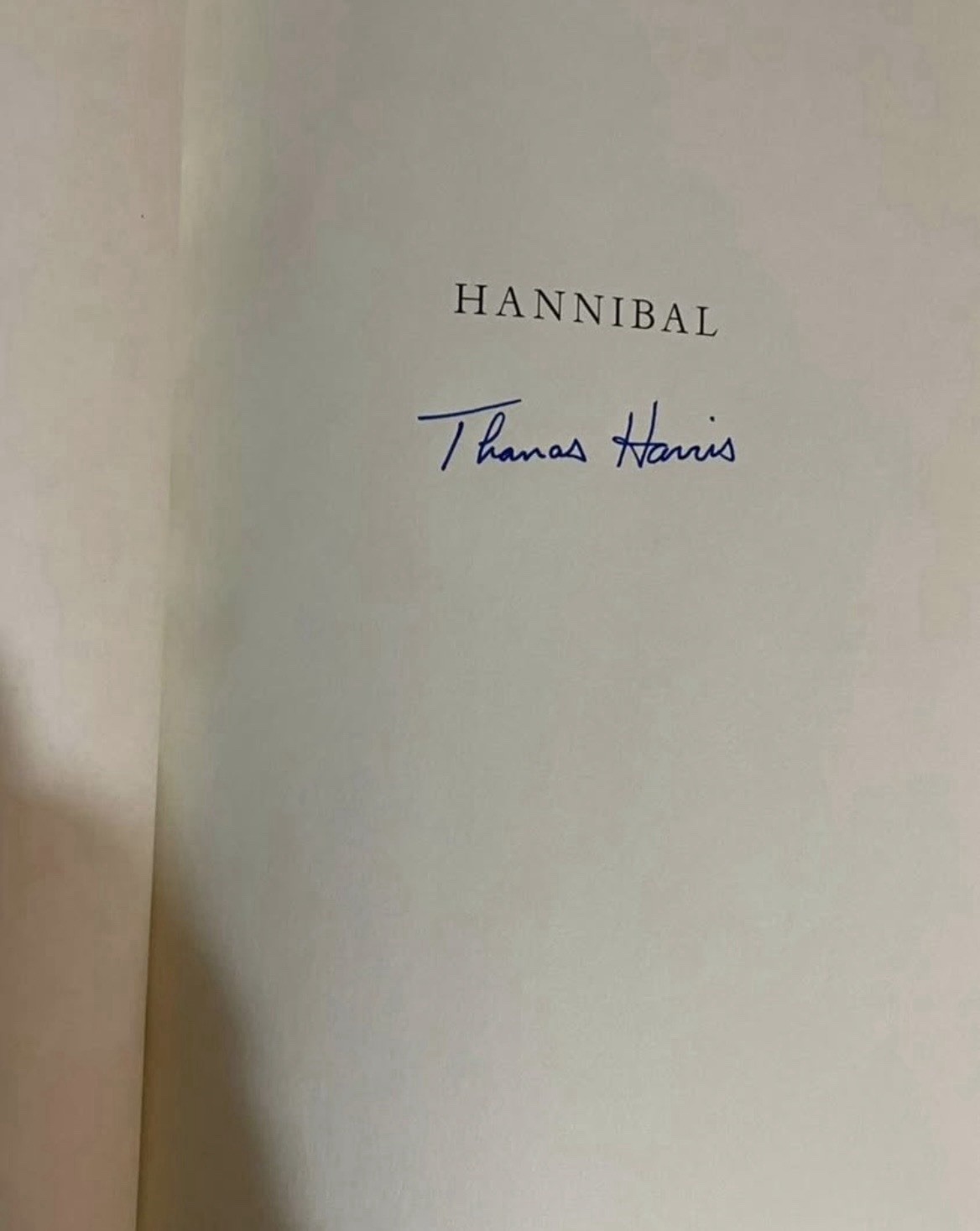HANNIBAL Thomas Harris Signed 1st Edition / 1st Printing HC