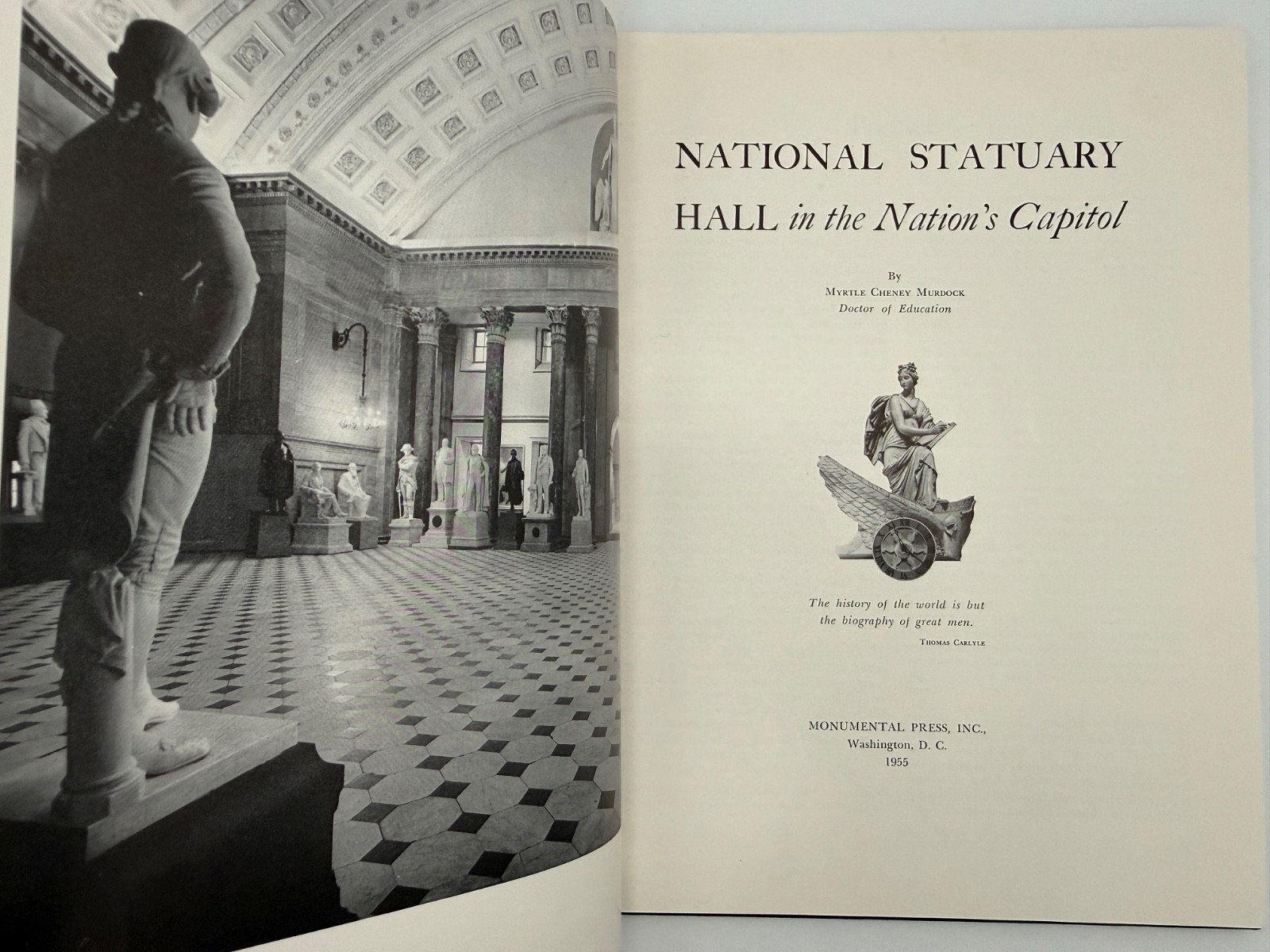 Signed Murdock National Statuary Hall 1955 + Capitol Ephemera Brumidi Letter