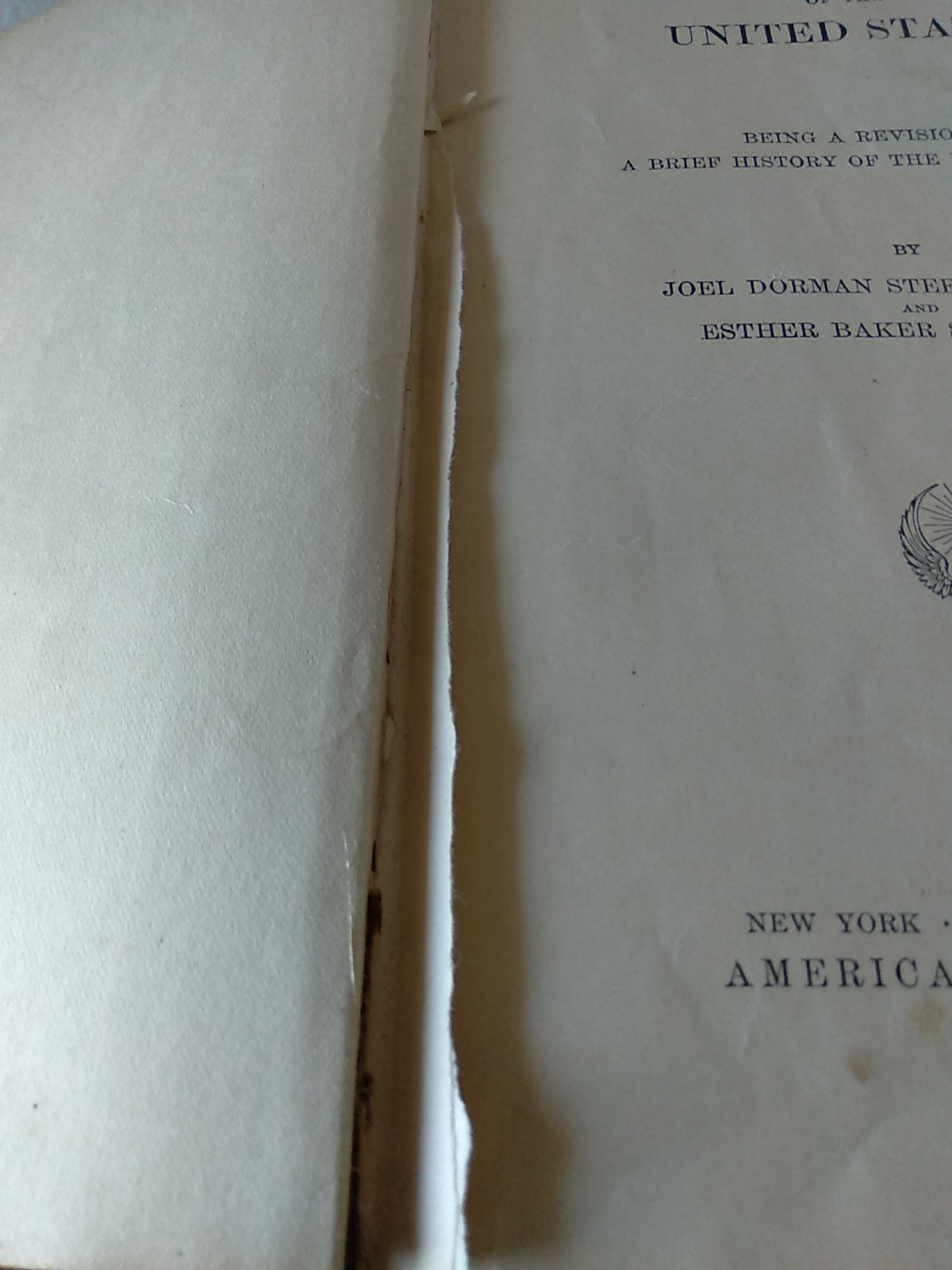 Vintage 1903 Barnes’s School History of the United States