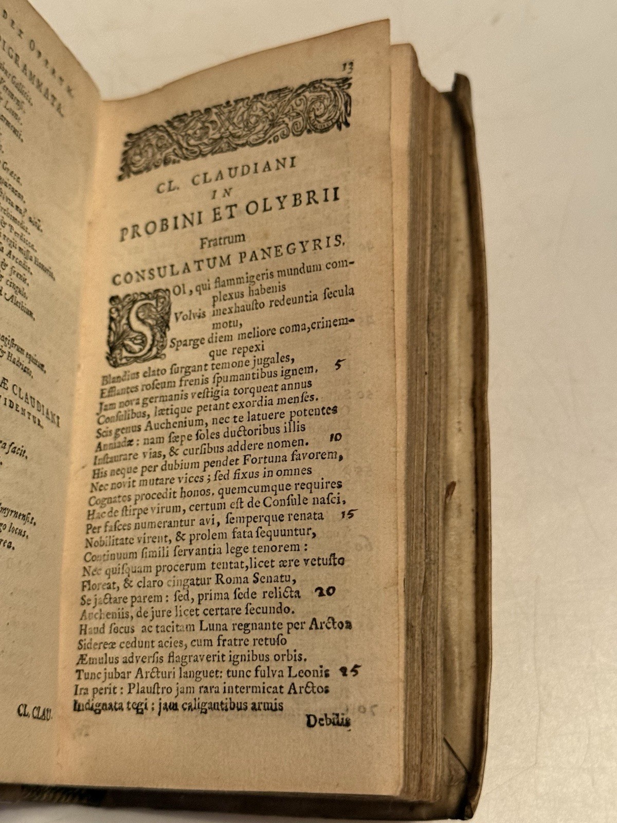 The Works of Claudian 1650 Elzevir Press Vellum Binding STUNNING Copy; Classics