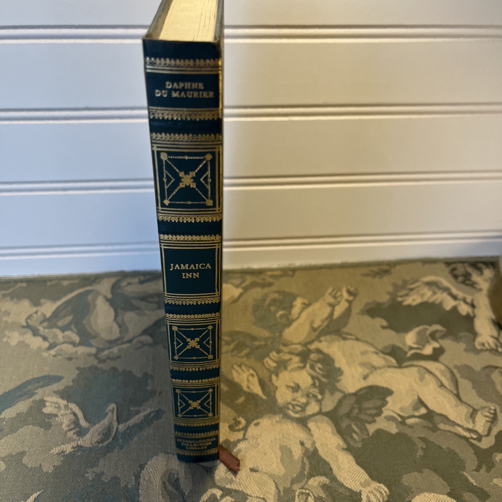 Set of 3 Intl Collectors Library – Faux Leather – Classics – Gold Gilt – 1980s