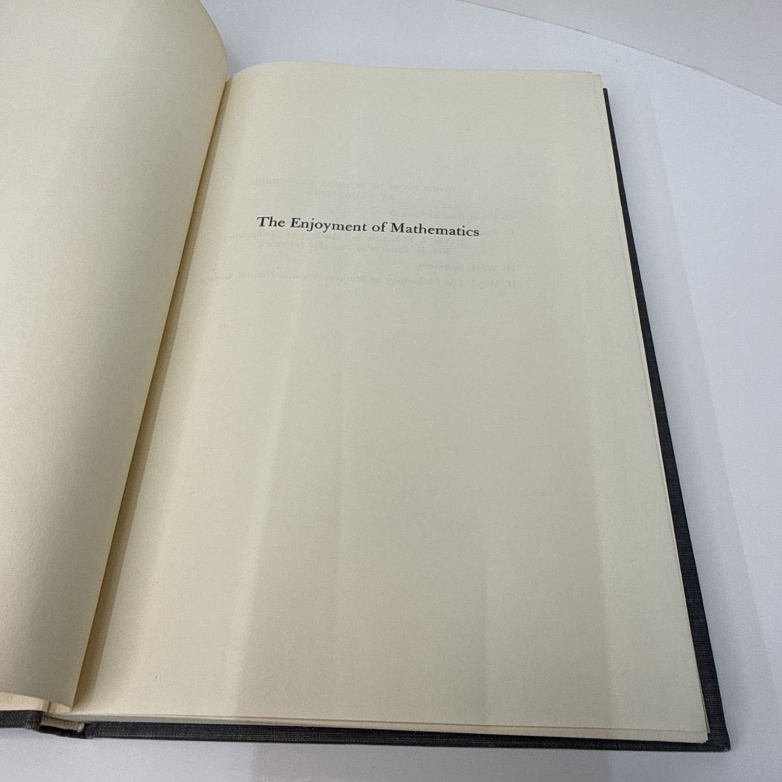 The Enjoyment Of Mathematics Hans Rademacher & Coeplitz 1957 2nd Print