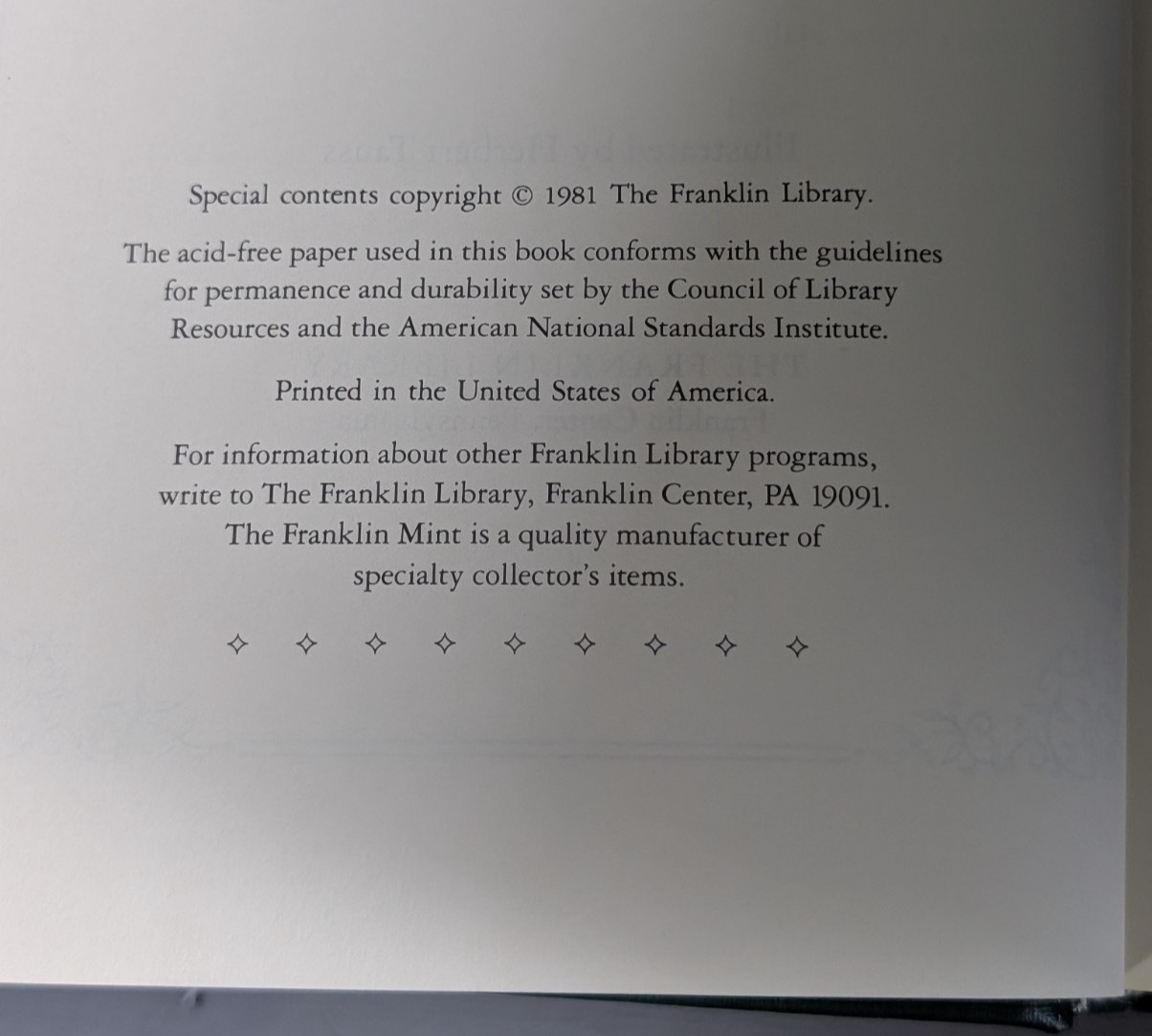 Lot of 8 Franklin Library Classics Gold Gilt Vintage Books 1980s VGC Staging