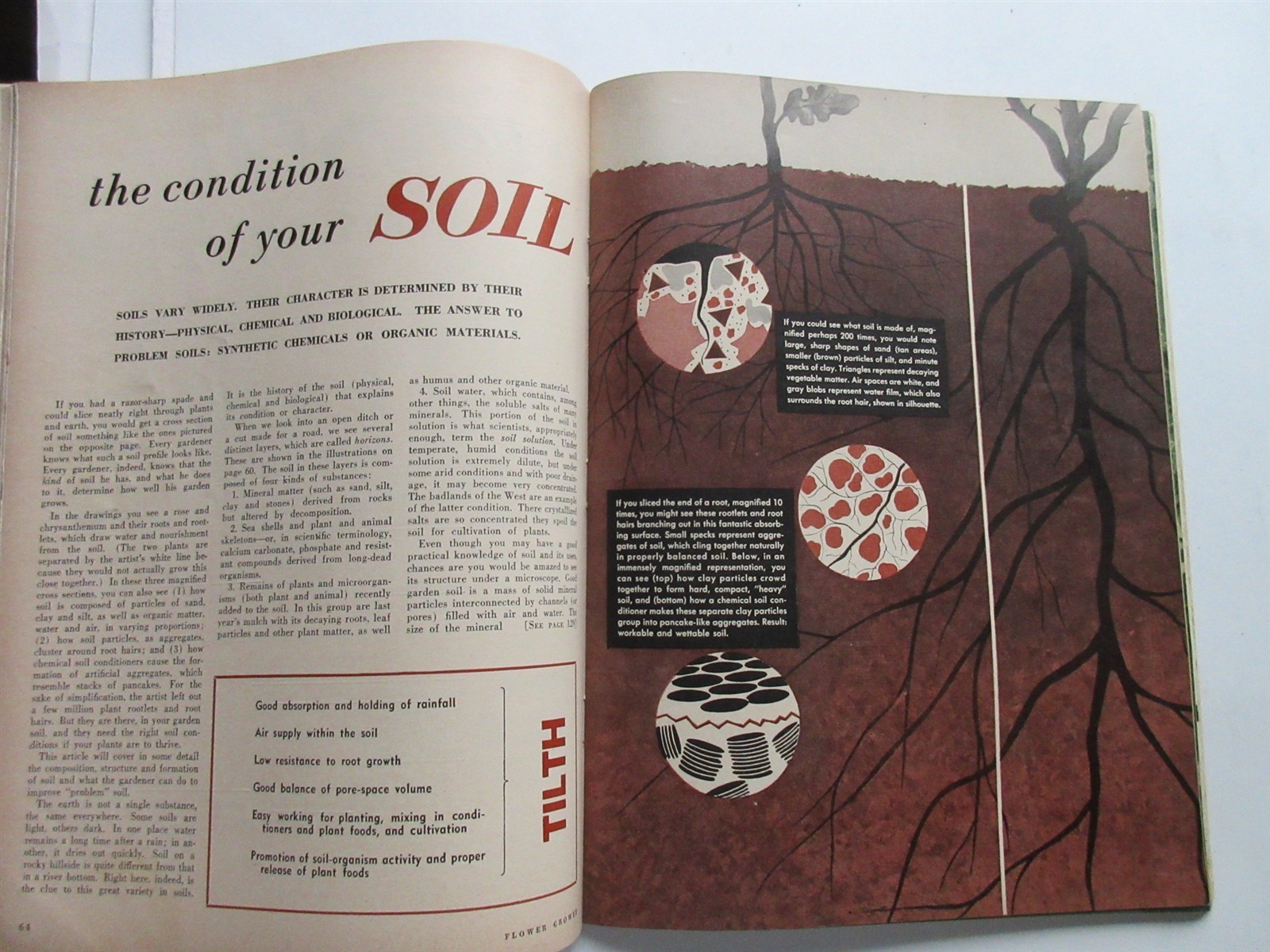 Flower Grower Magazine Vintage March 1953 Spring Planting, Better Soil