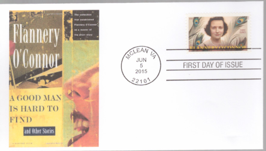 2015 First Day of Issue – Literary Arts – Flannery O’Connor – ??? Cachet