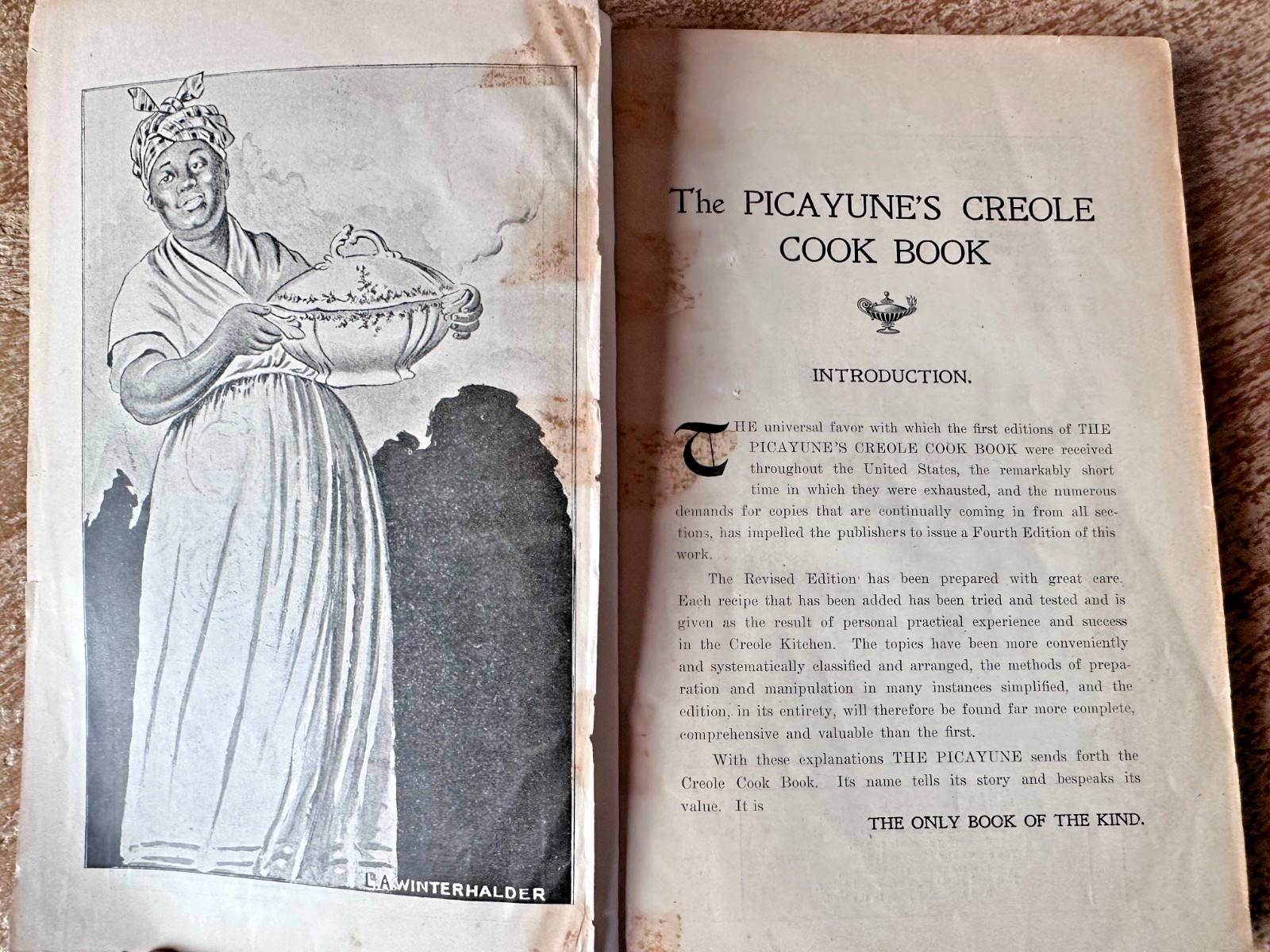 Picayune’s Creole Cook Book Rare Antique 4th Edition New Orleans Cajun Cuisine