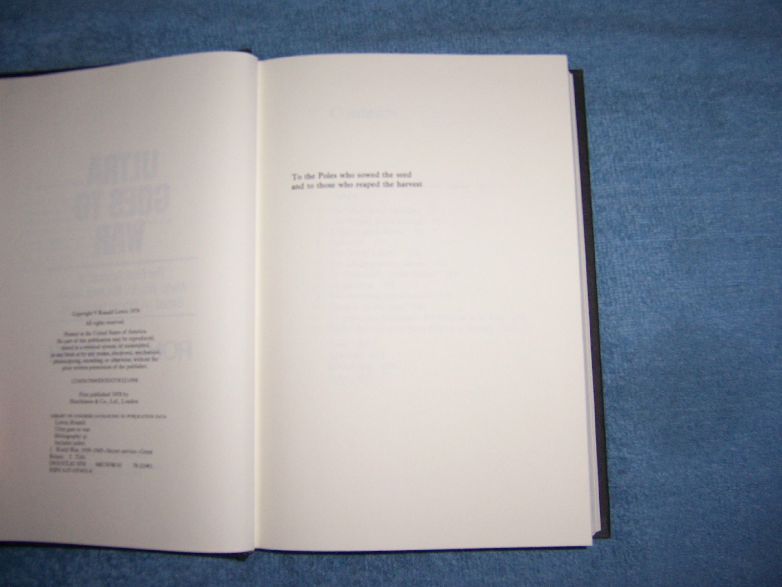 ULTRA GOES TO WAR by Ronald Lewin/1st Ed/HCDJ/War & Military/WWII 1939-45