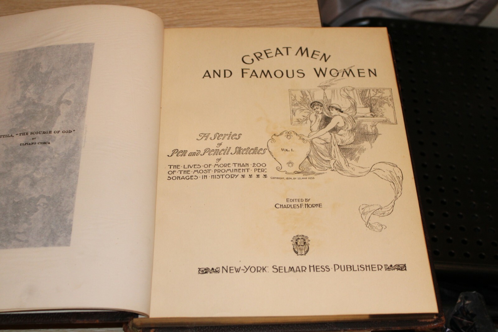 Great Men and Famous Women 1894 Selmar Hess 1st Edition 8 Volume Complete SET