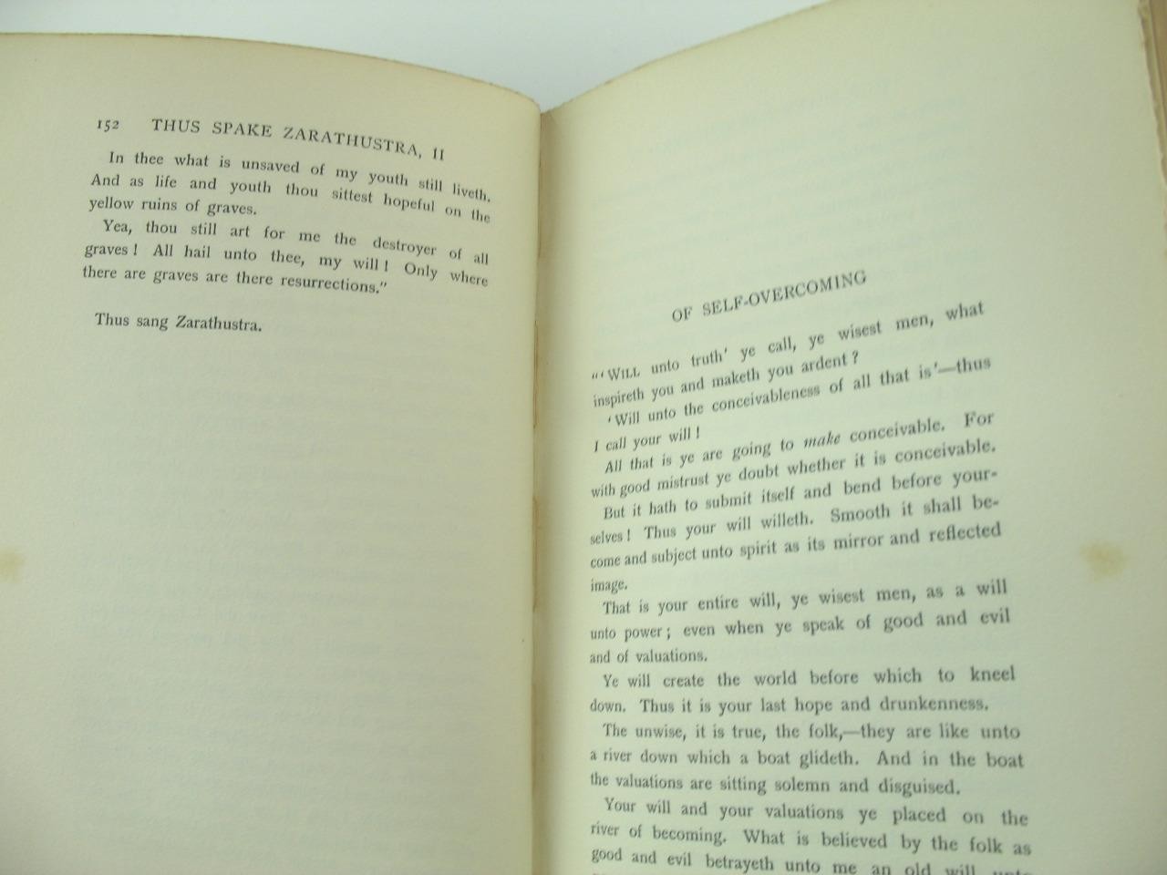 Thus Spake Zarathustra A Book for All and None Nietzsche 2nd Impression 1908
