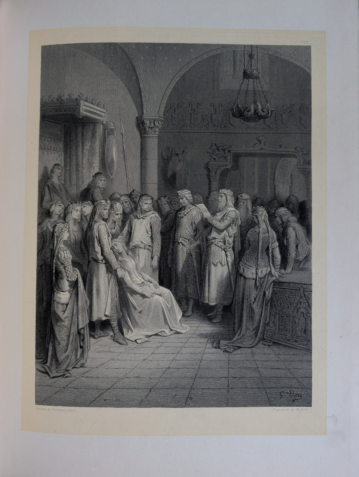 The Story of Elaine Lily Maid of Astolat 1871 Nine Gustave Dore Illustrations