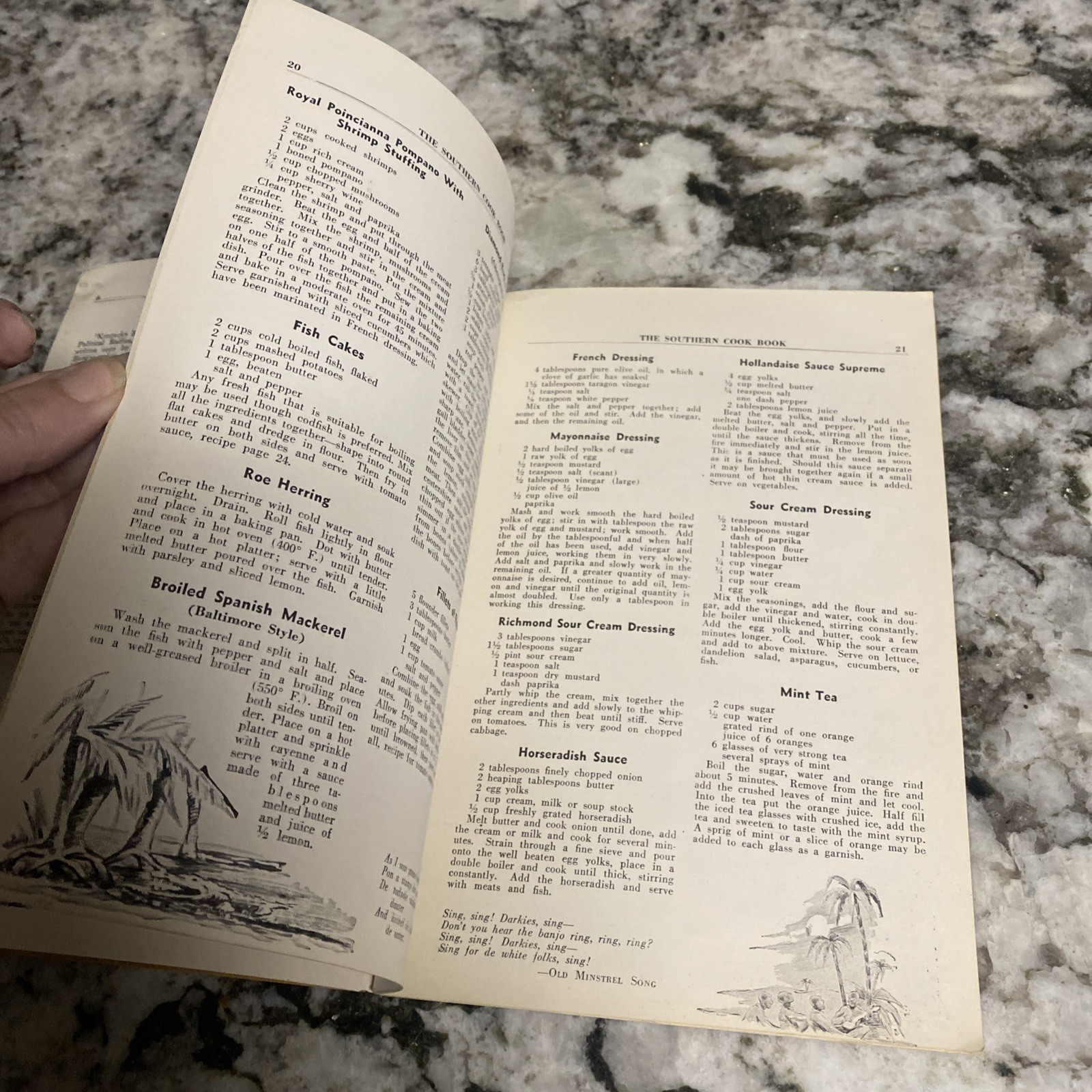 1935 Southern Cook Book Fine Old Dixie Recipes Culinary Arts Press Cookbook