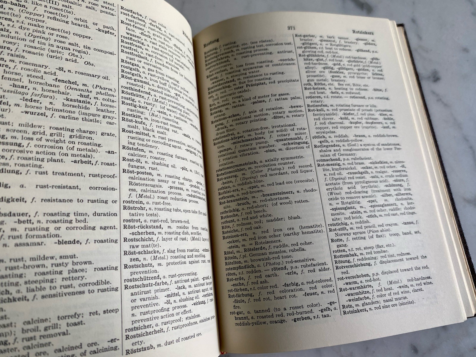 Vintage Book: A German English Dictionary for Chemists Patterson 1965 Wiley