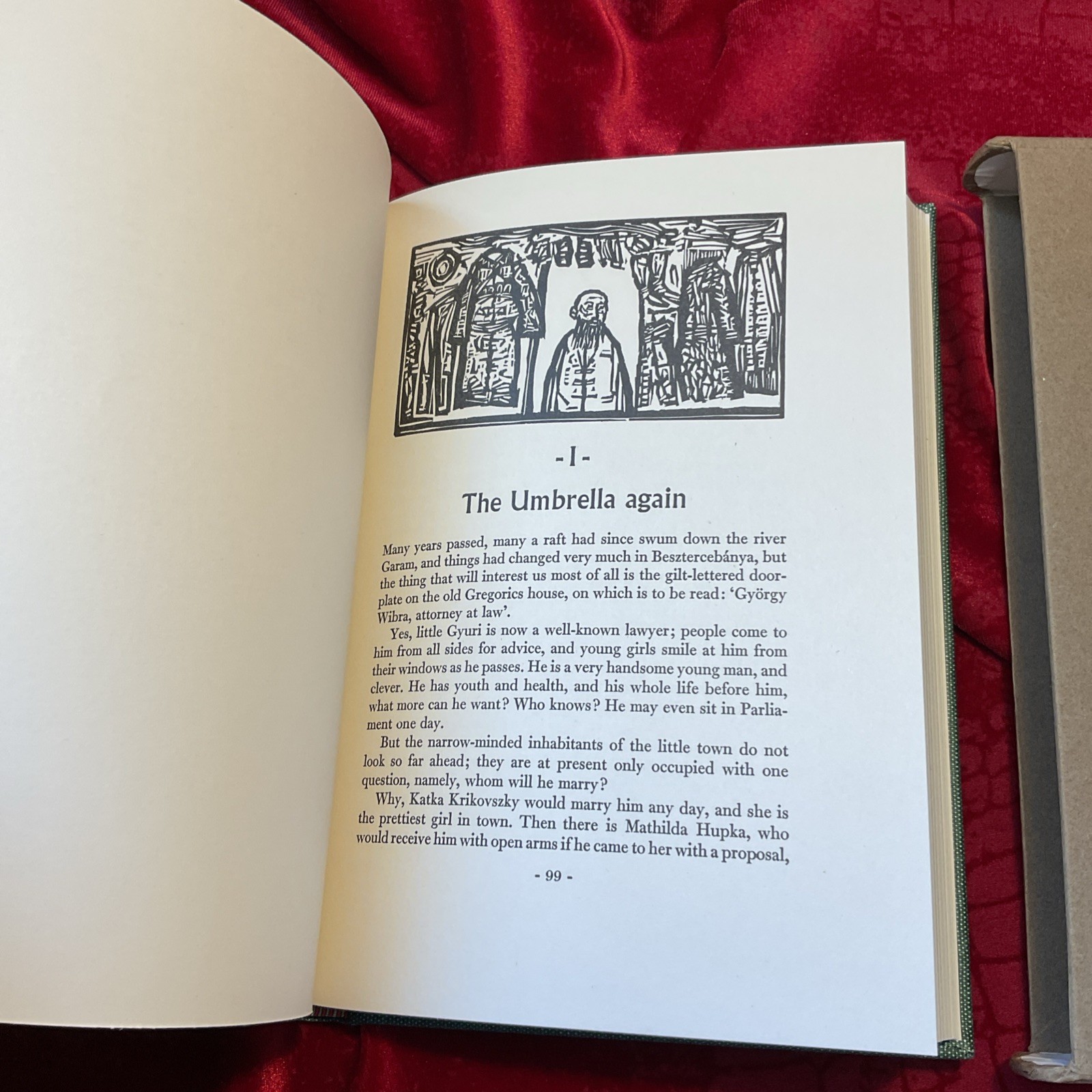 St Peter’s Umbrella – Kálmán Mikszáth 1966 Folio Society Illustrated Slip Case