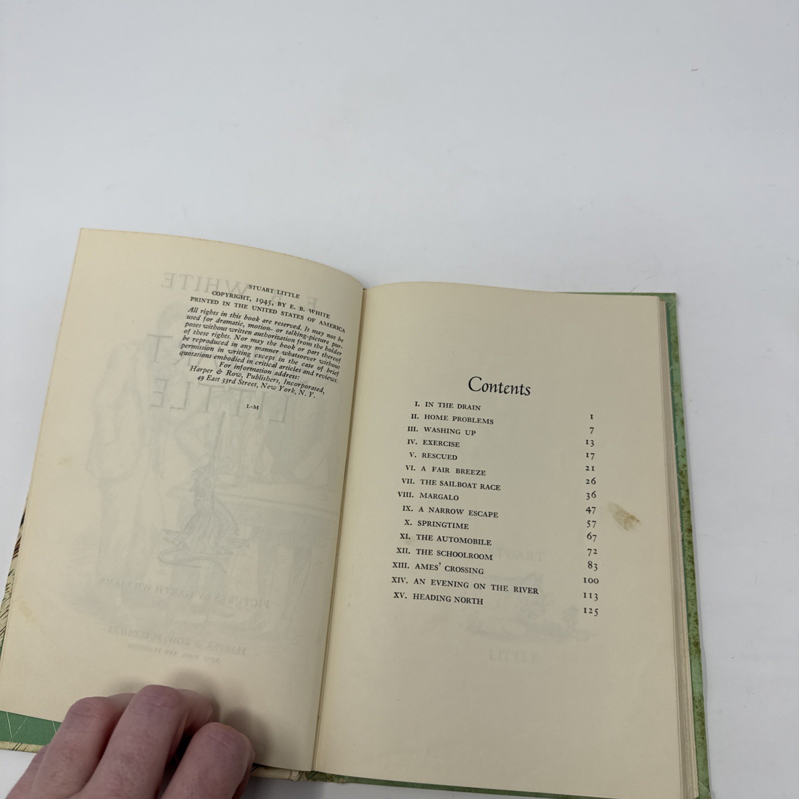Stuart Little by E.B. White – 1945 1st Print HC Rare Book Club Edition