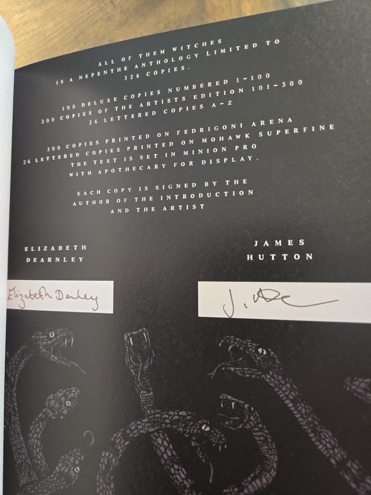 All of Them Witches Nepenthe Press Signed DELUXE SLIPCASE Edition Ltd. /100