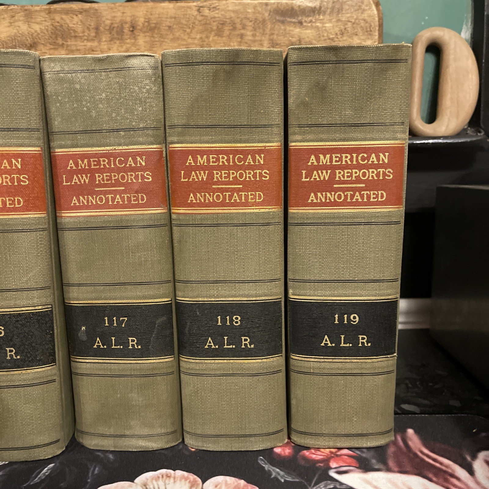 Lot of 9 American Law Reports Annotated 1937 Volumes 111-119 Vintage Ex Lib Law