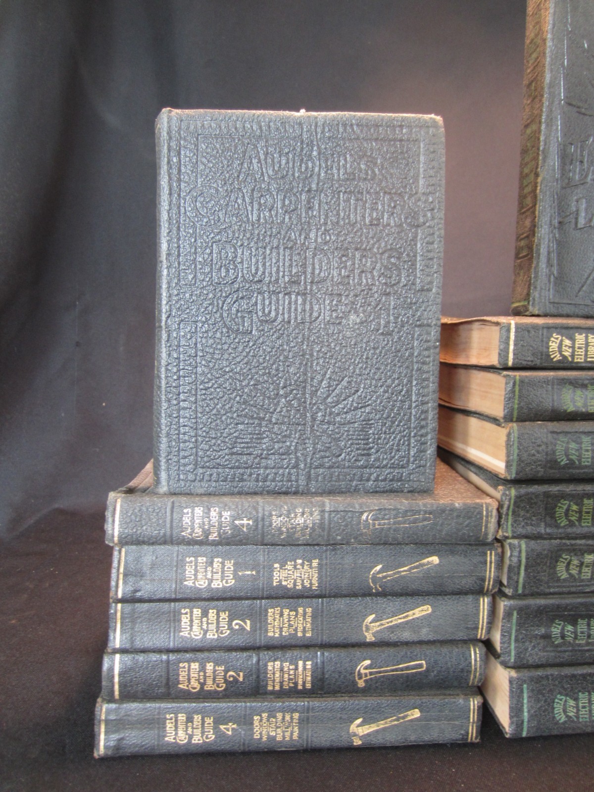 lot of 20 AUDELS Guide Books BUILDERS DIESEL ENG. ELECTRICAL STEAM 1917-1958