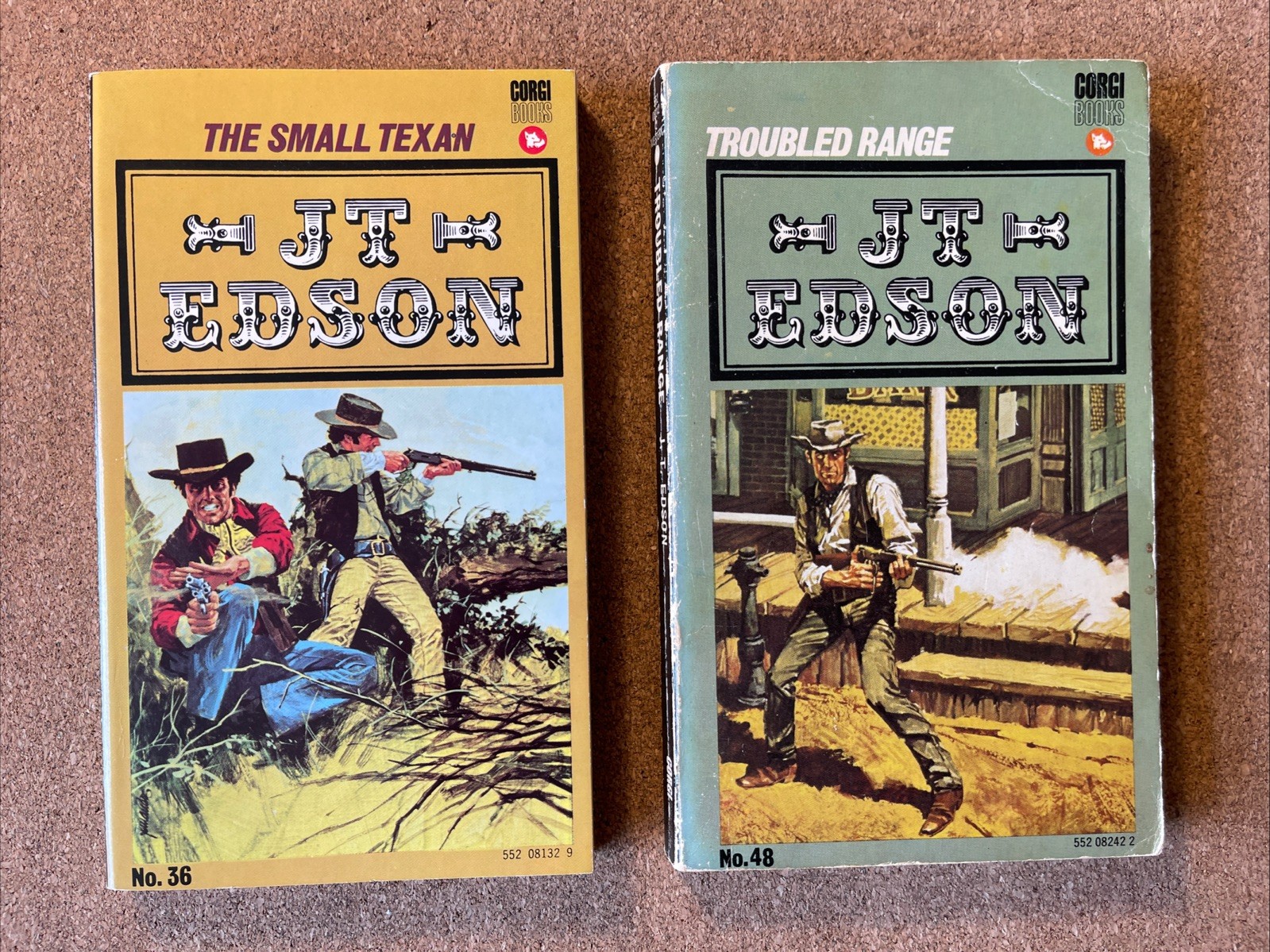 10X J D Edson UK Paperback Westerns 1969-82 Good to Very Good