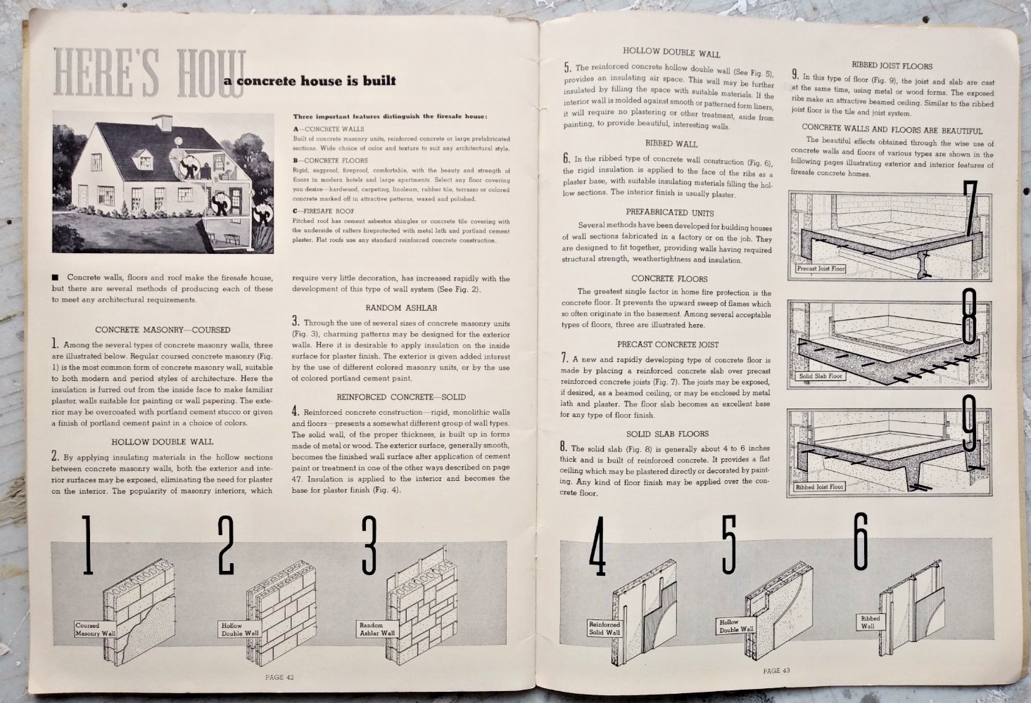D Designed for Concrete 1936 Historic House Home Design Catalog Pencil Points