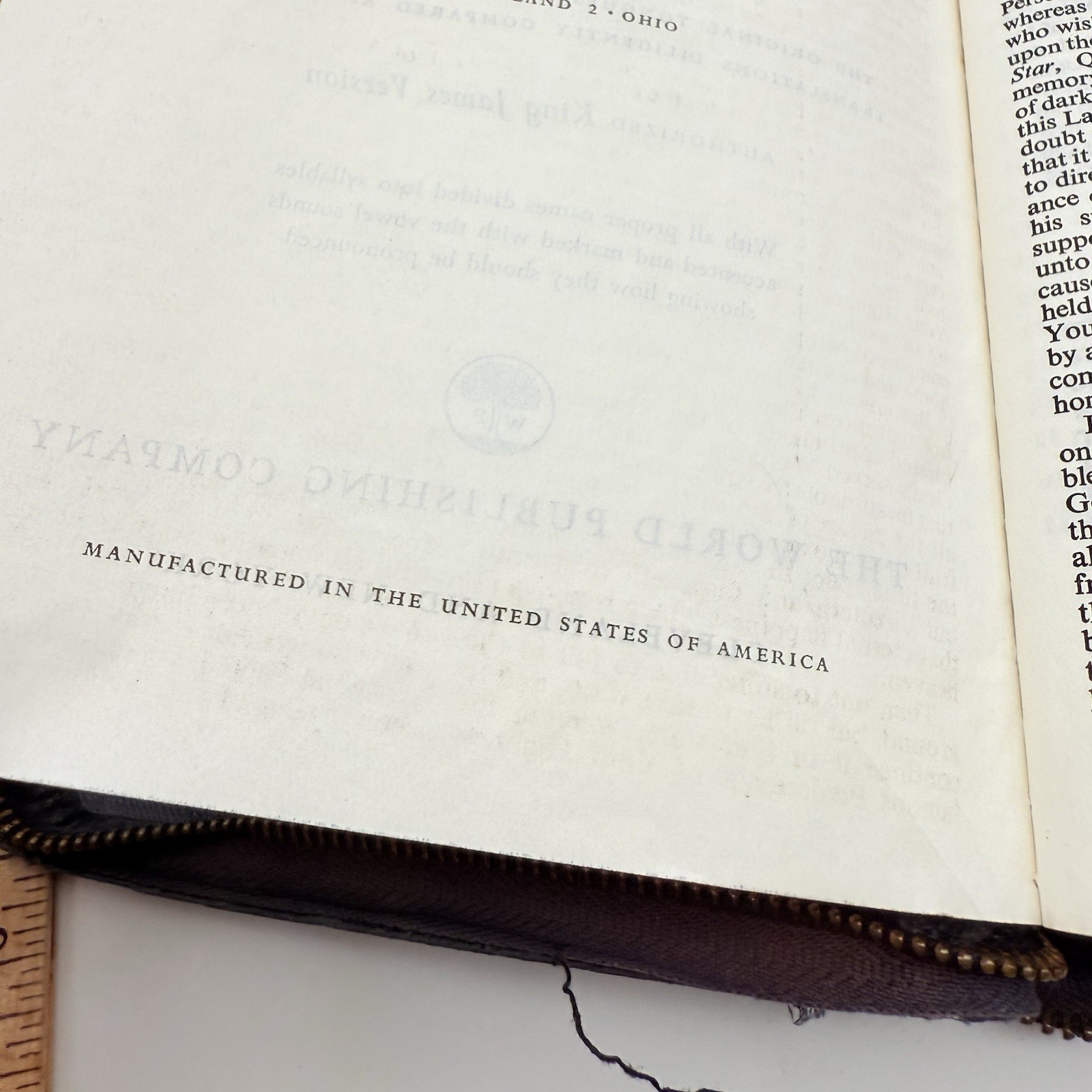 HOLY BIBLE Concordance KJV World Publishing Vintage 1940’s