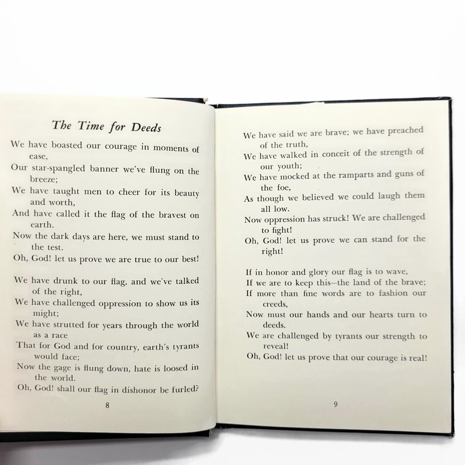 Vintage 1942 Poems of Patriotism by Edgar A Guest’s Hardcover McNally Chicago IL