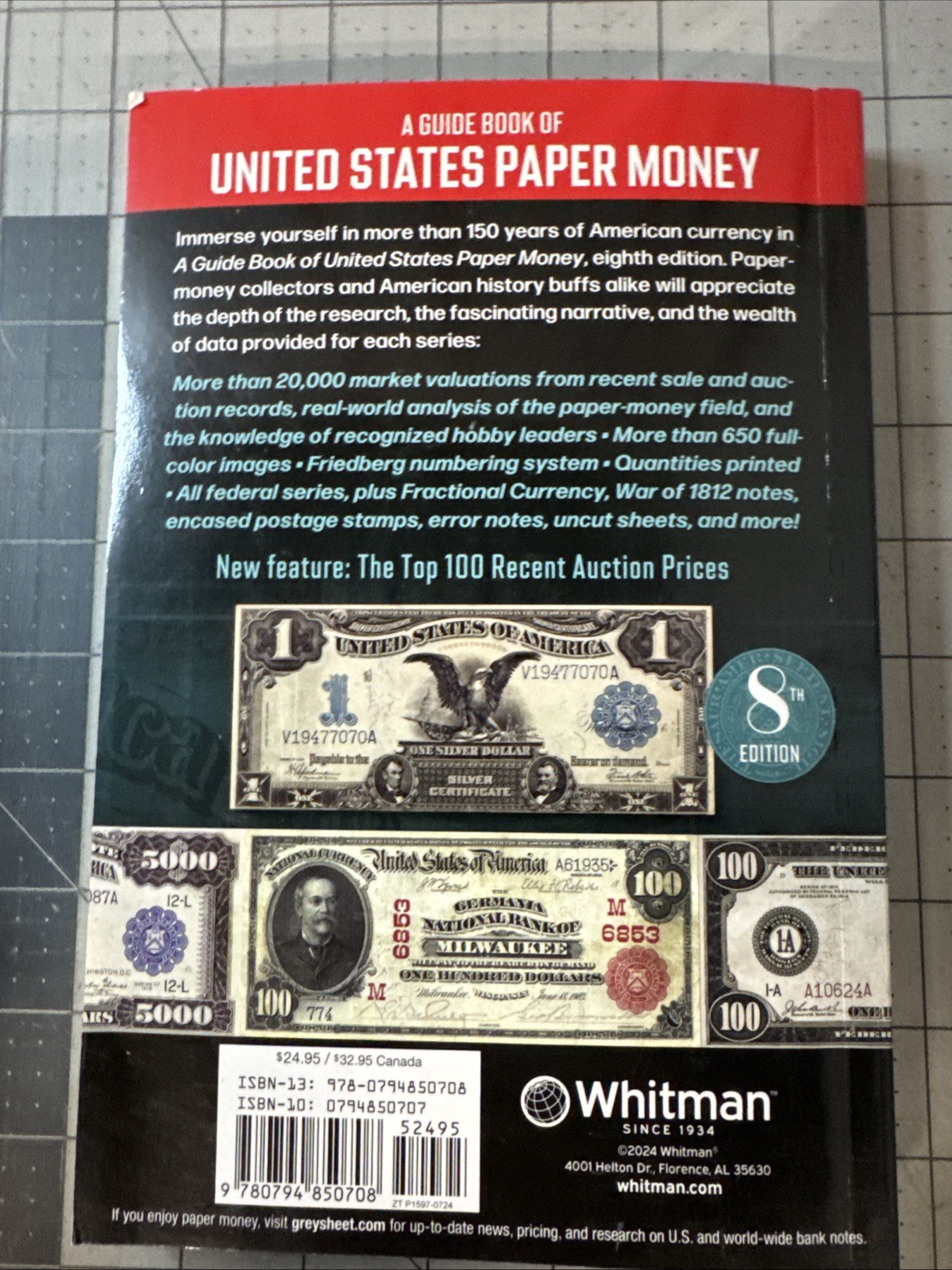 Official Red Guide Book of United States Paper Money 8th Edition Friedberg